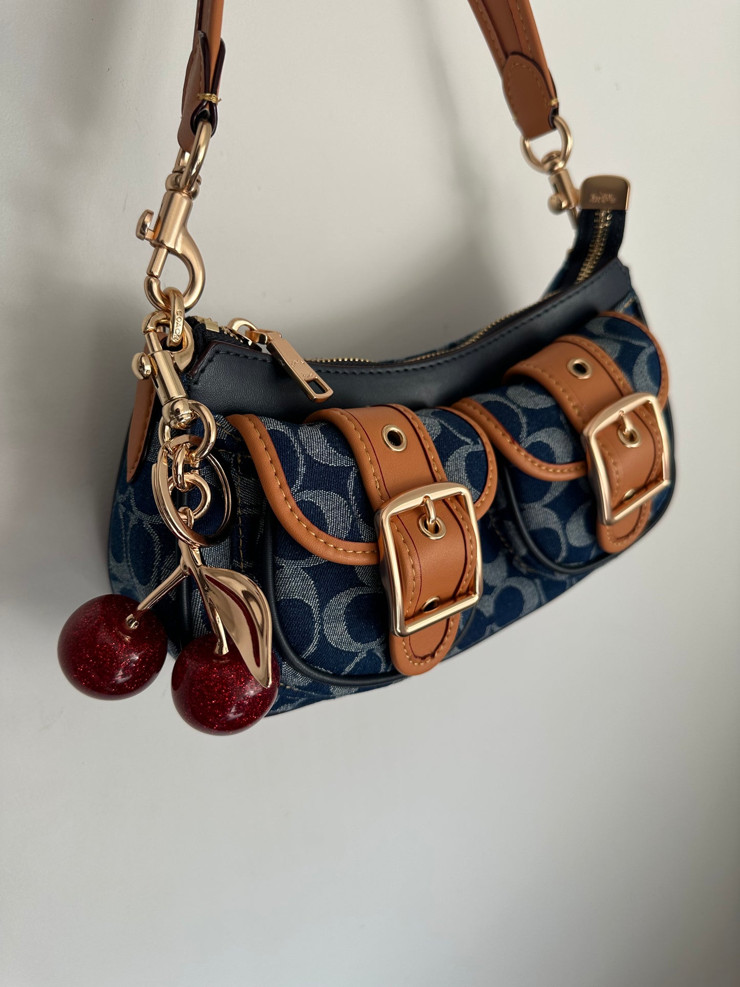 Denim Ashton Baguette Coach Shoulder bag