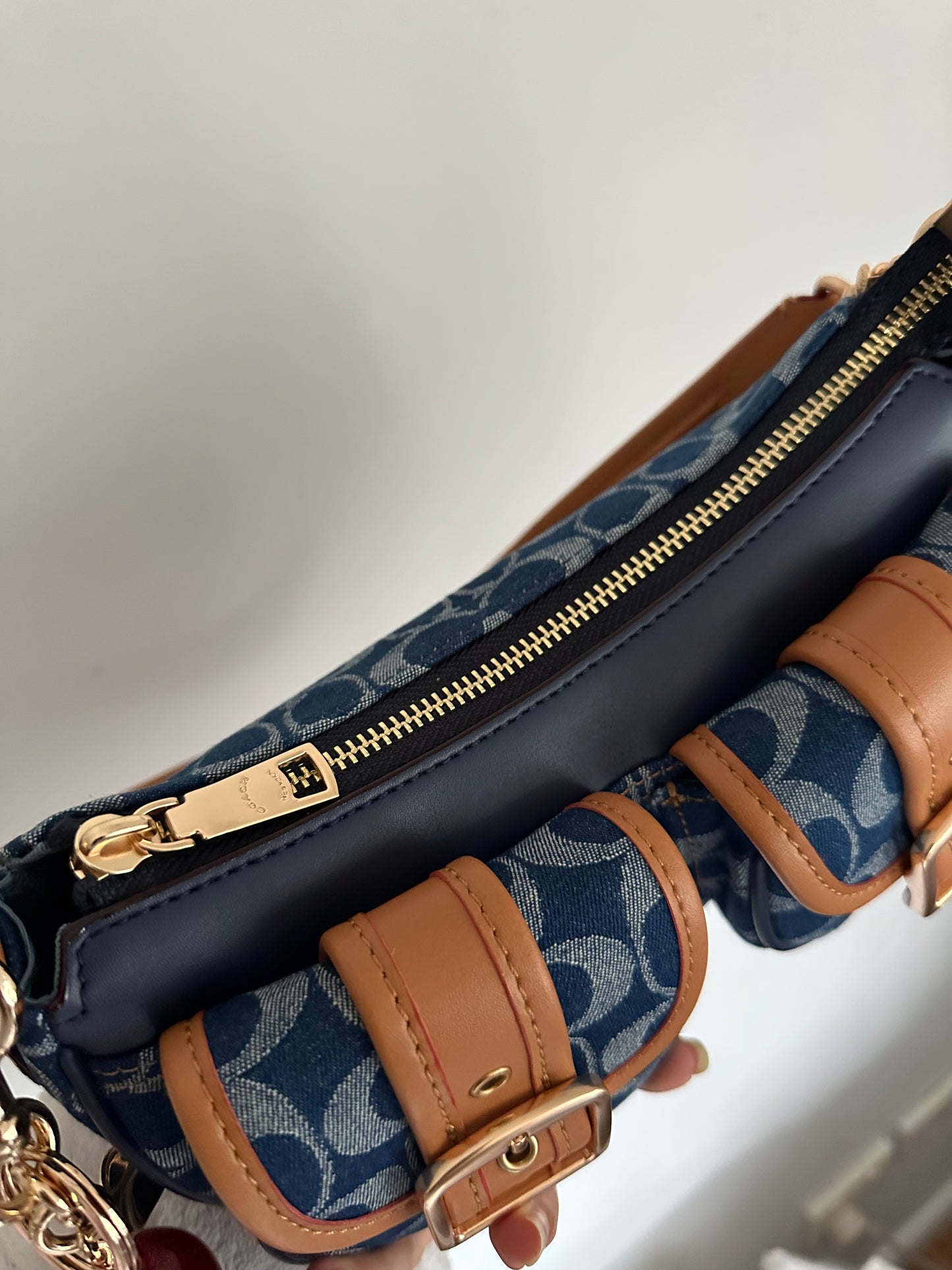 Denim Ashton Baguette Coach Shoulder bag