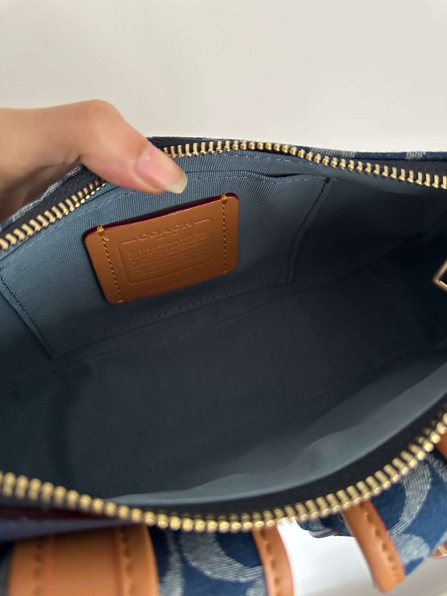 Denim Ashton Baguette Coach Shoulder bag