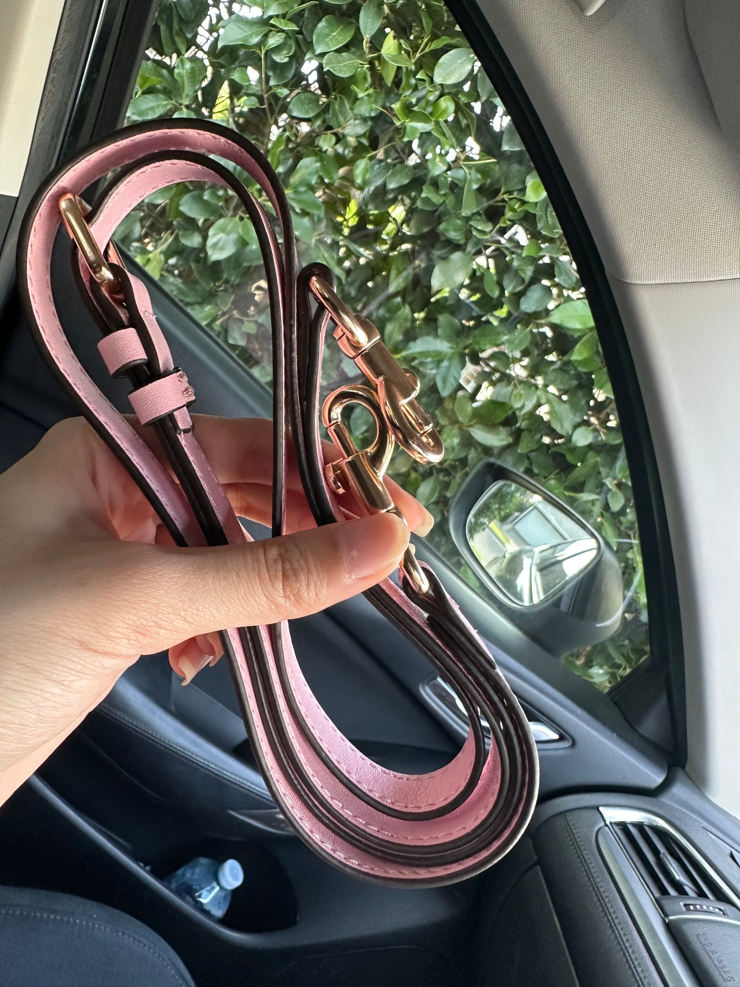 Pink Teri Coach Shoulder Handbag