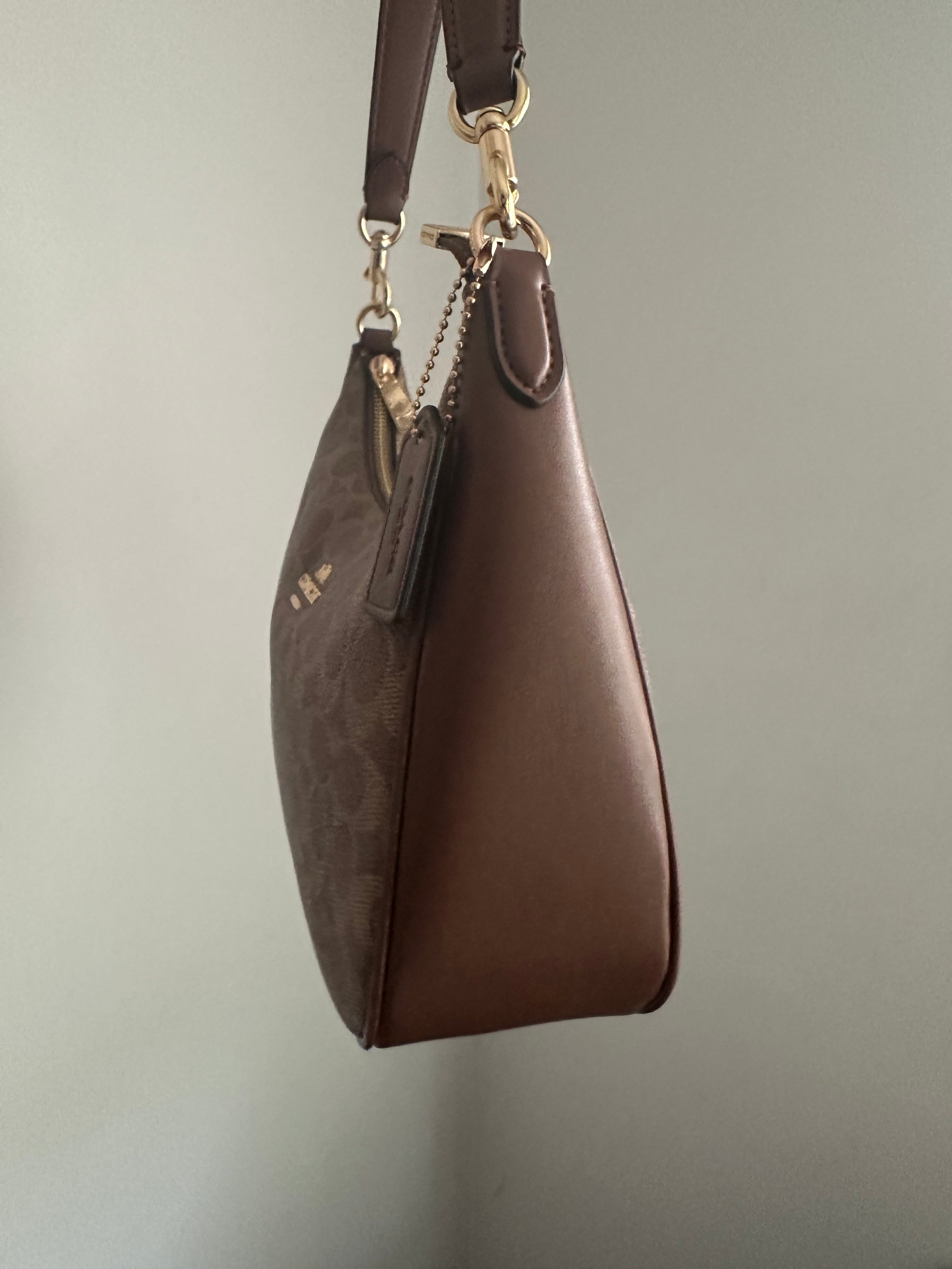 Hobo brown leather Teri Charmed bag