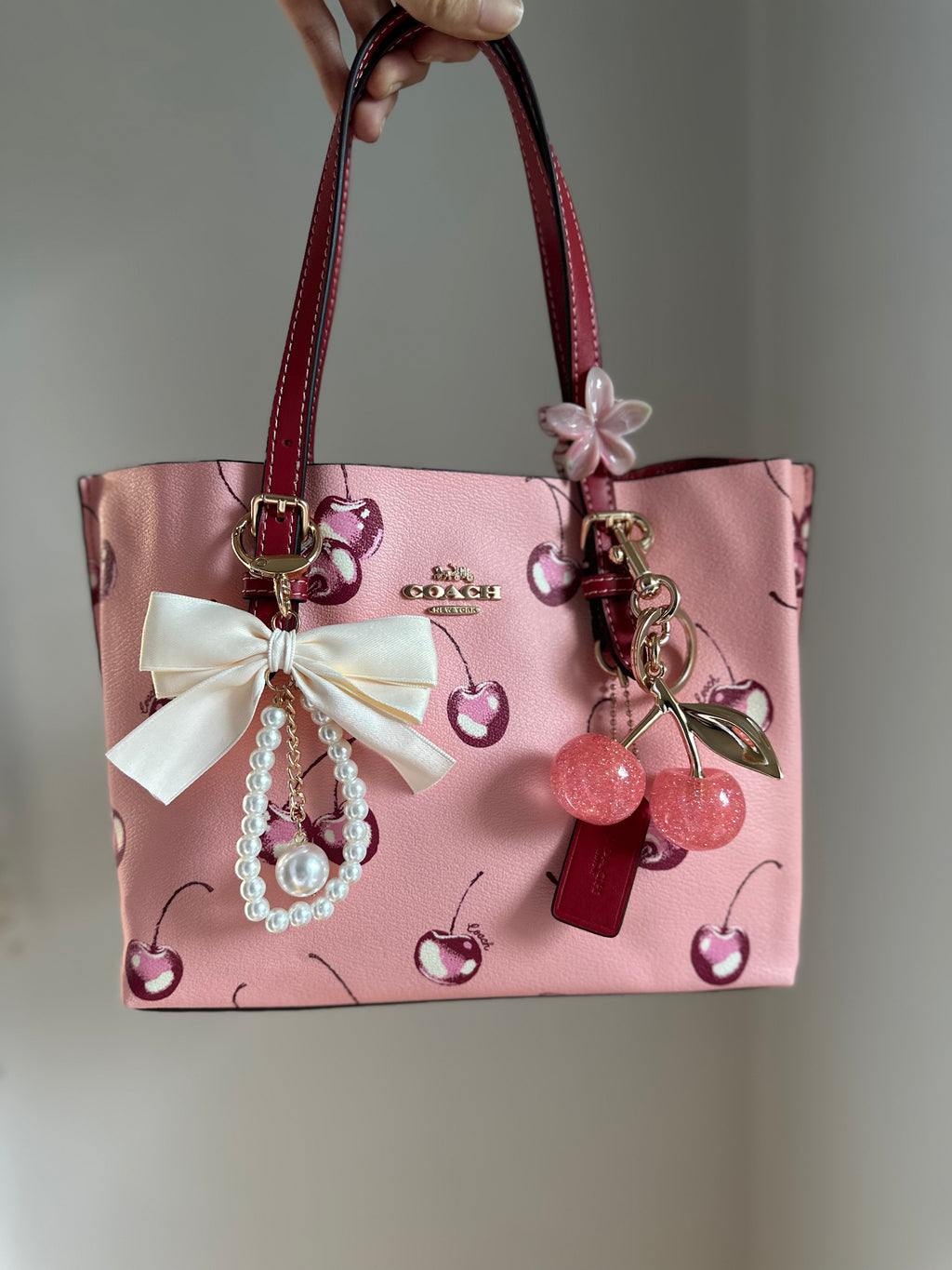 Claw clip Charm attachment - Cherry Blossom