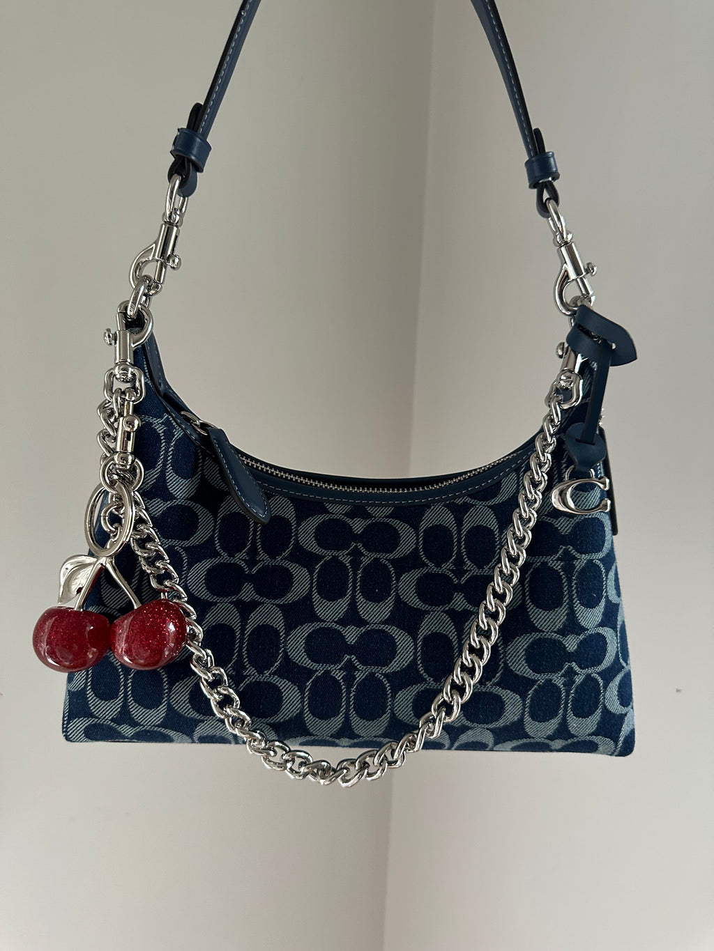 Juliet Shoulder Bag-Denim Jacquard