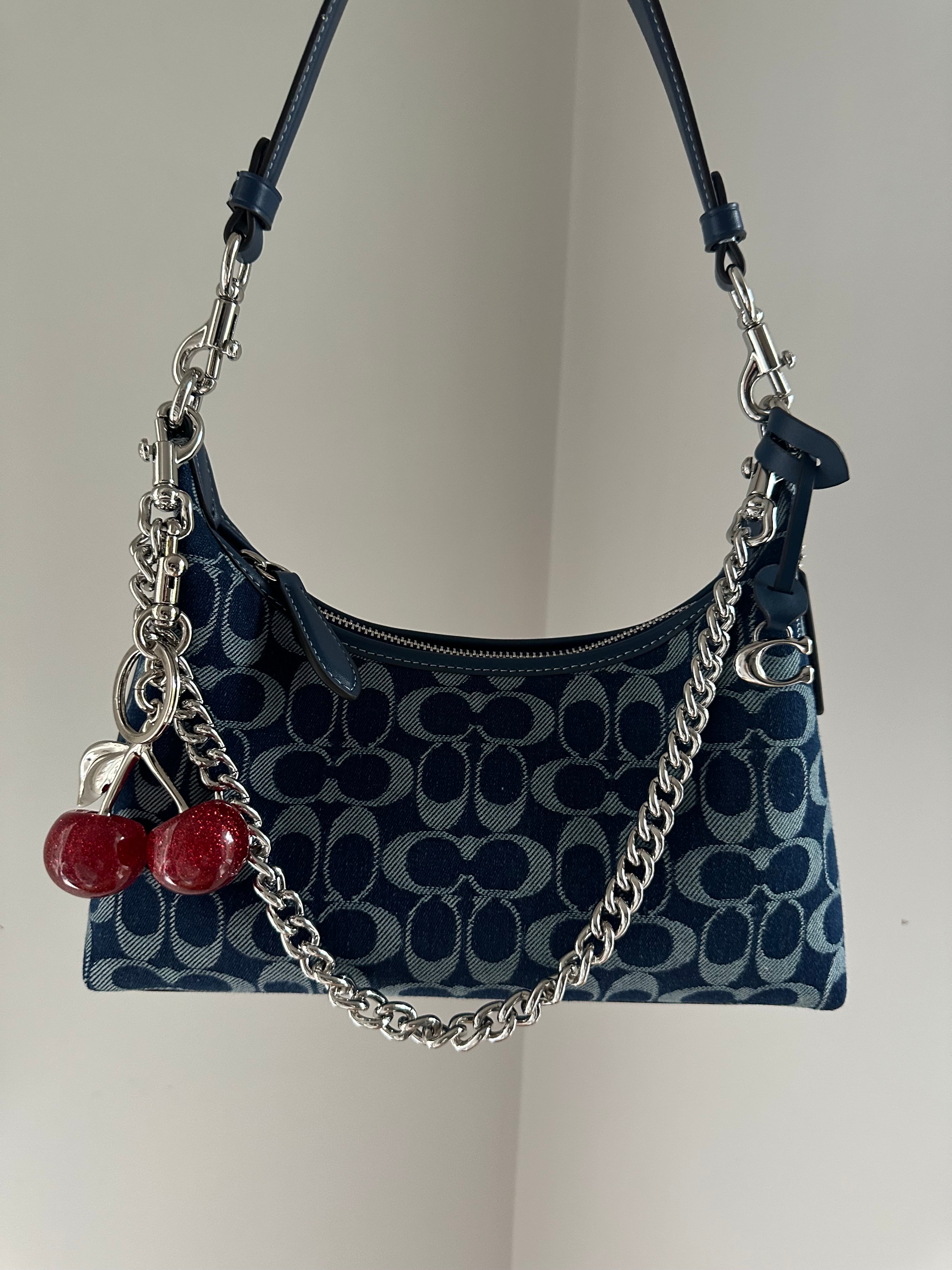 Juliet Shoulder Bag-Denim Jacquard