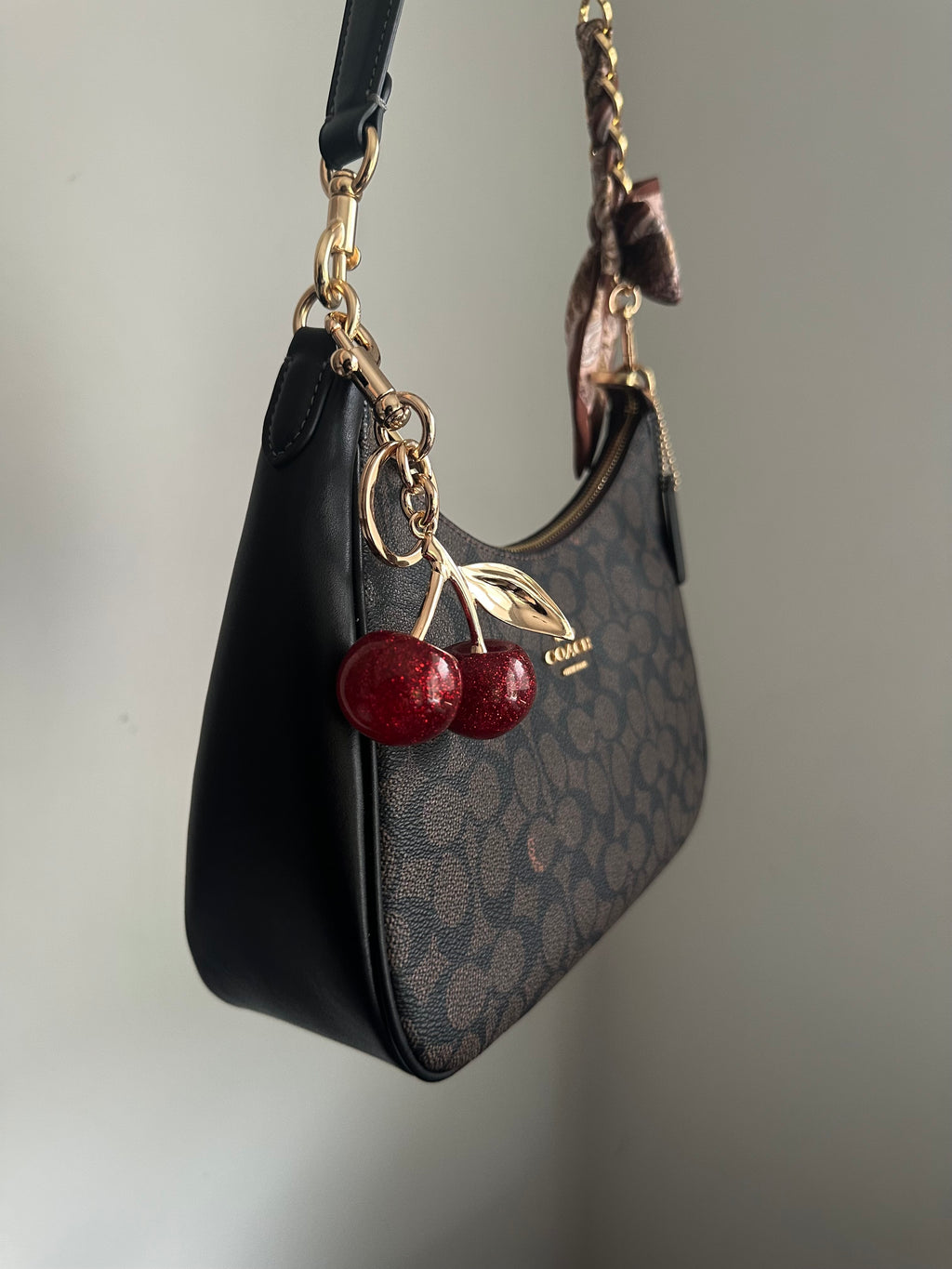 Hobo brown leather Teri Charmed bag