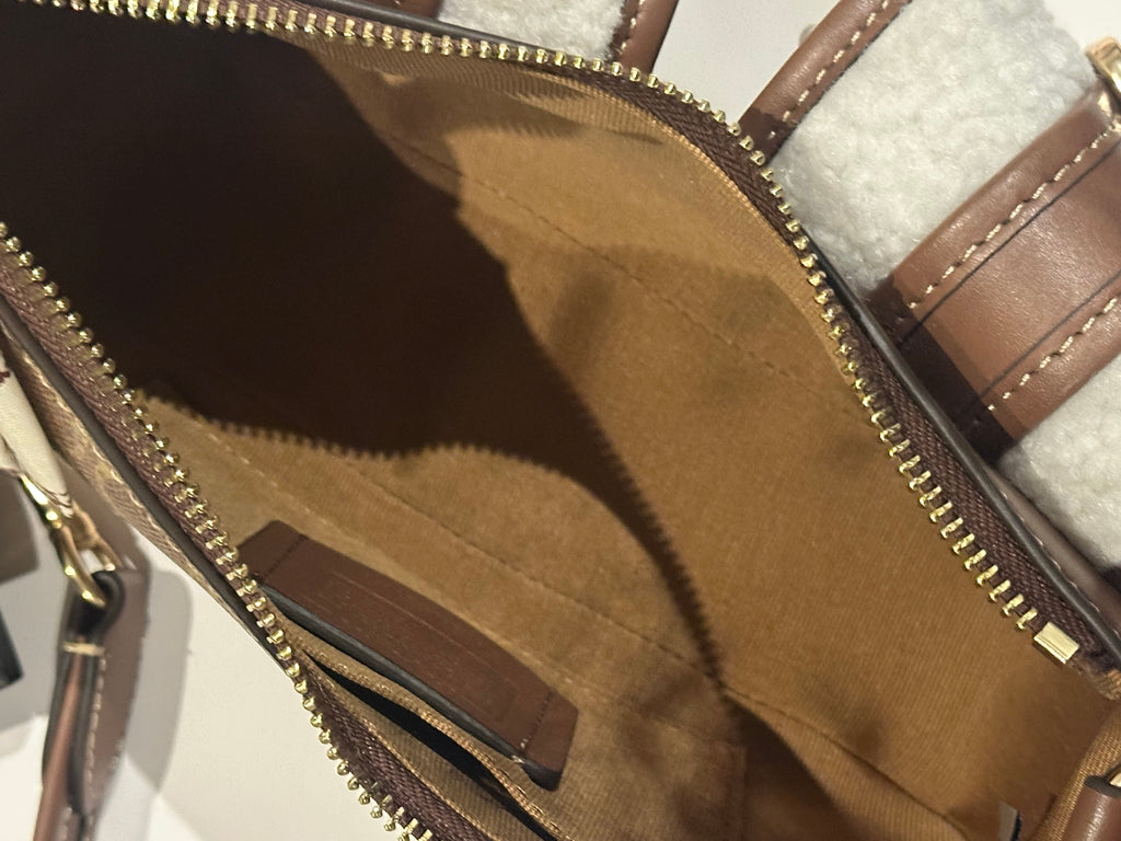 Ashton Shoulder Bag-Denim Brown