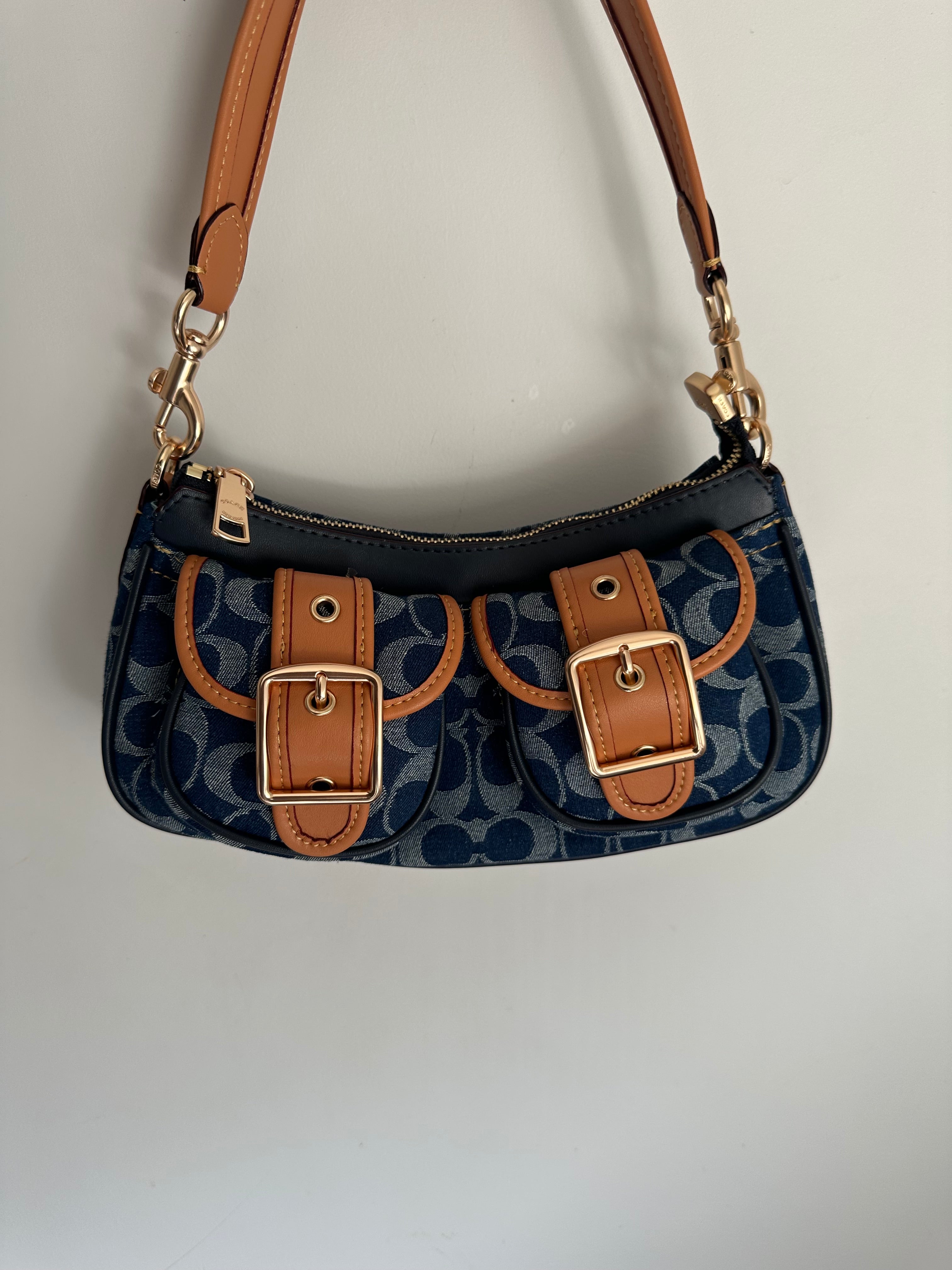 Denim Ashton Baguette Coach Shoulder bag