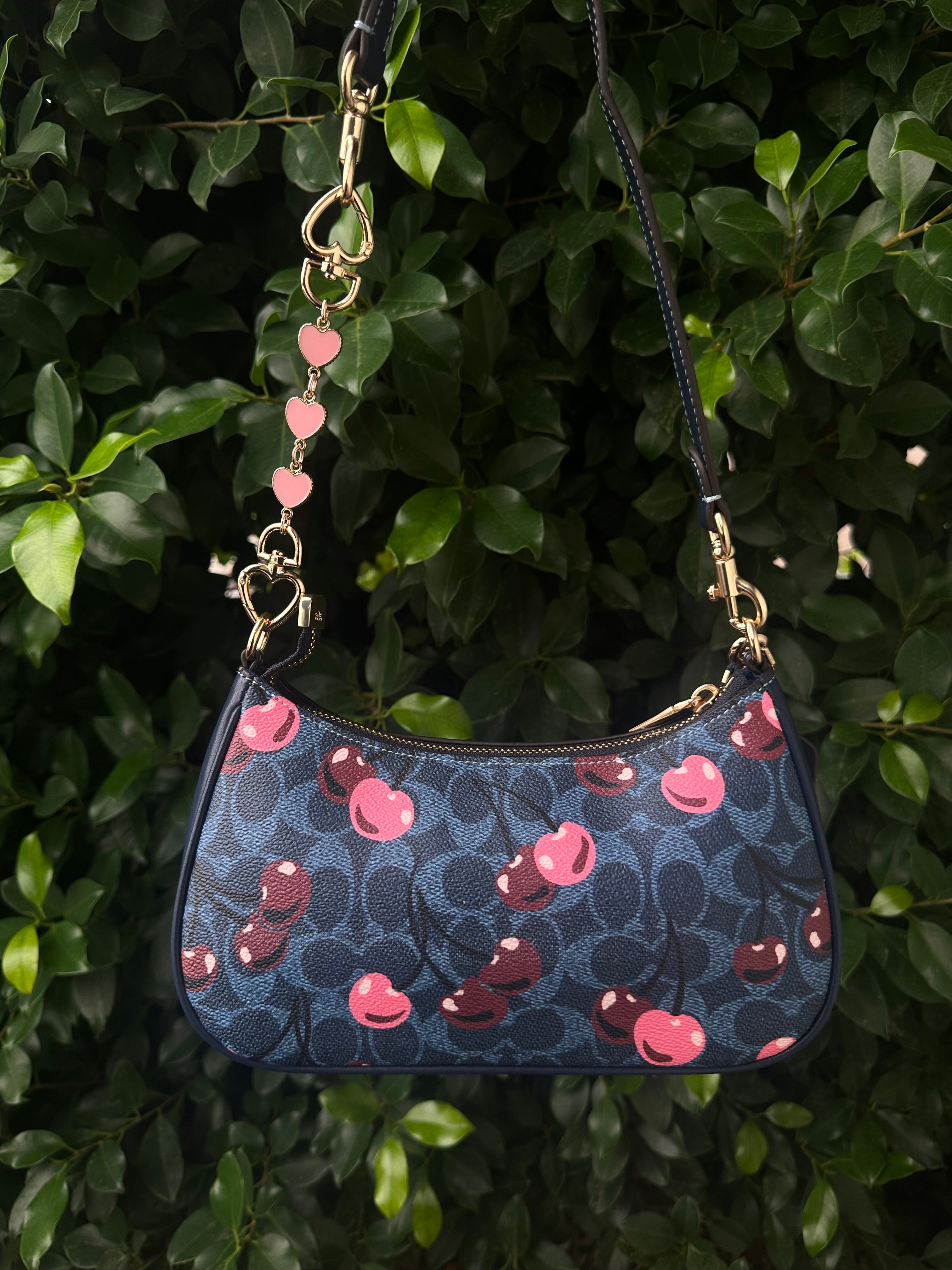 Navy Cherry Teri Charmed bag