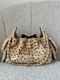 Leopard Faux Fur Chain Shoulder Bag