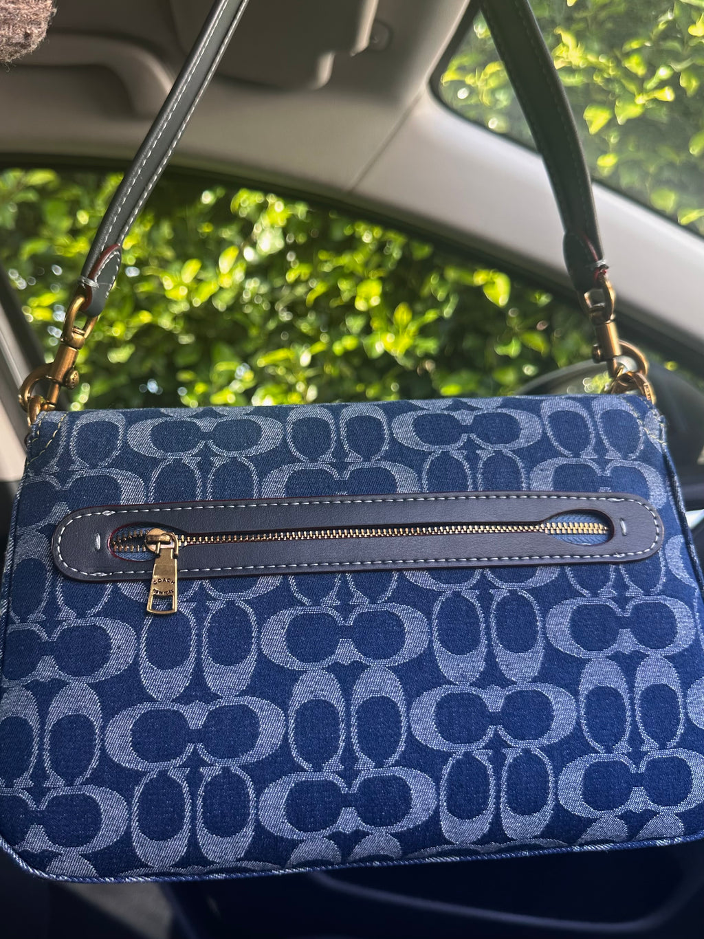 Denim leather Tabby Charmed bag