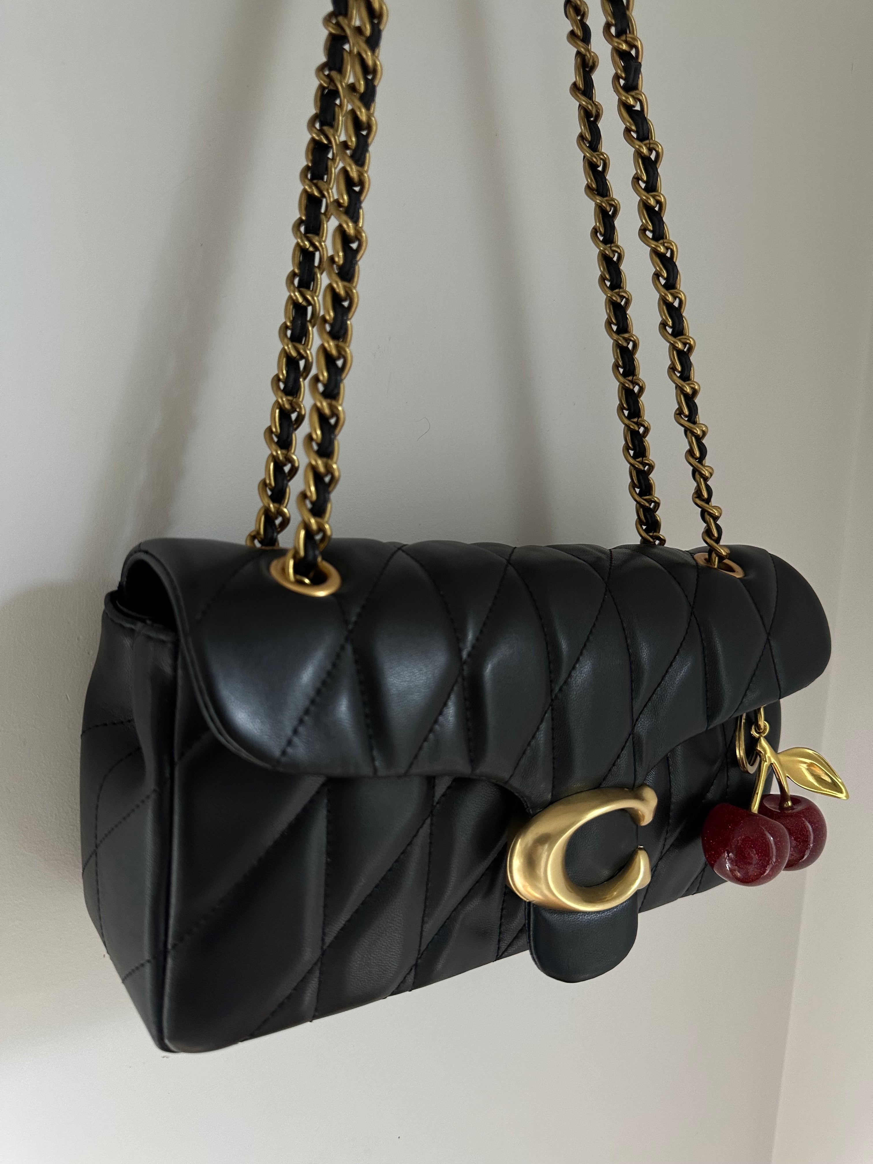Tabby 26 Chain Shoulder Bag – Black
