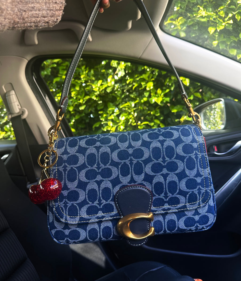 Denim leather Tabby Charmed bag