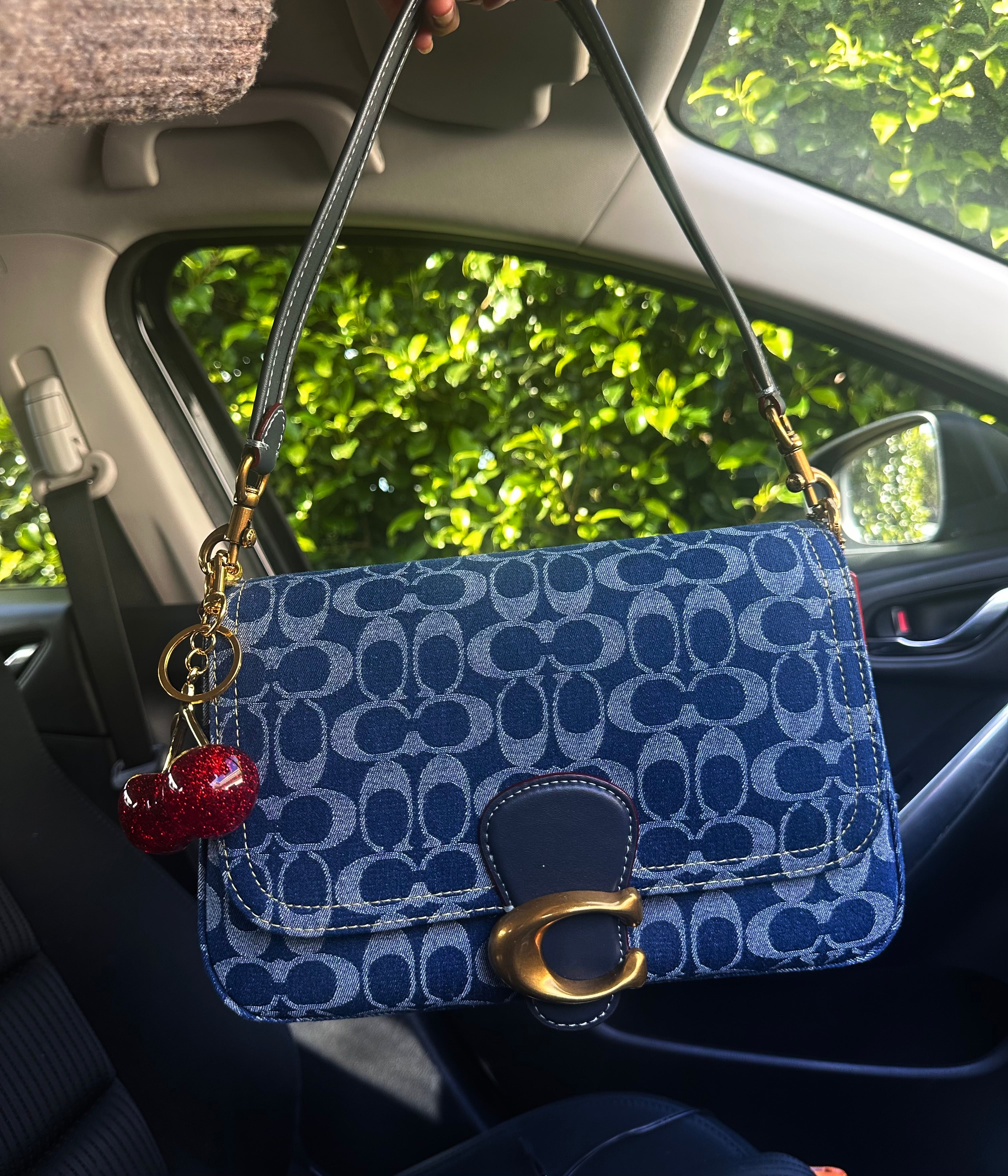 Denim leather Tabby Charmed bag