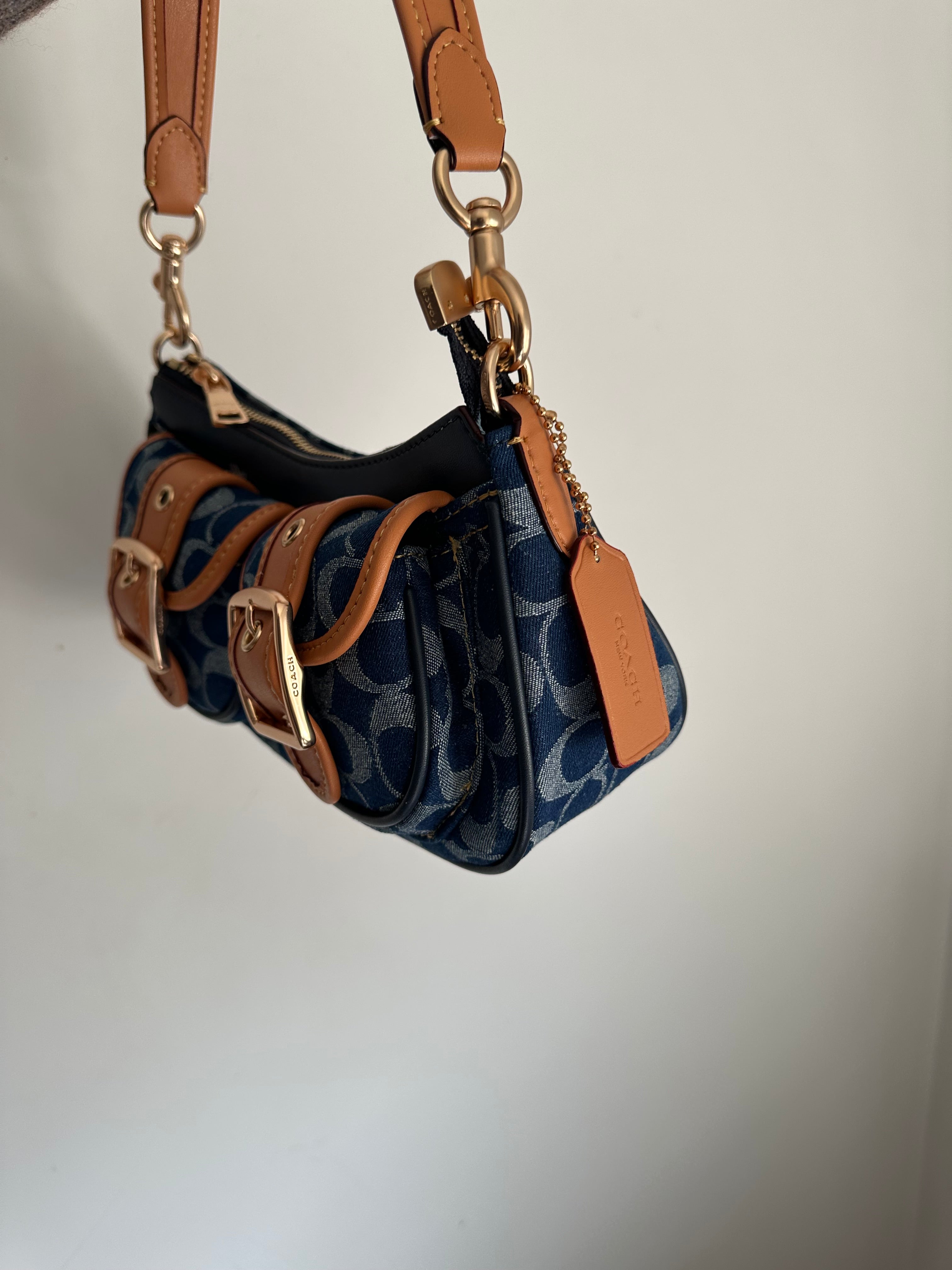 Denim Ashton Baguette Coach Shoulder bag