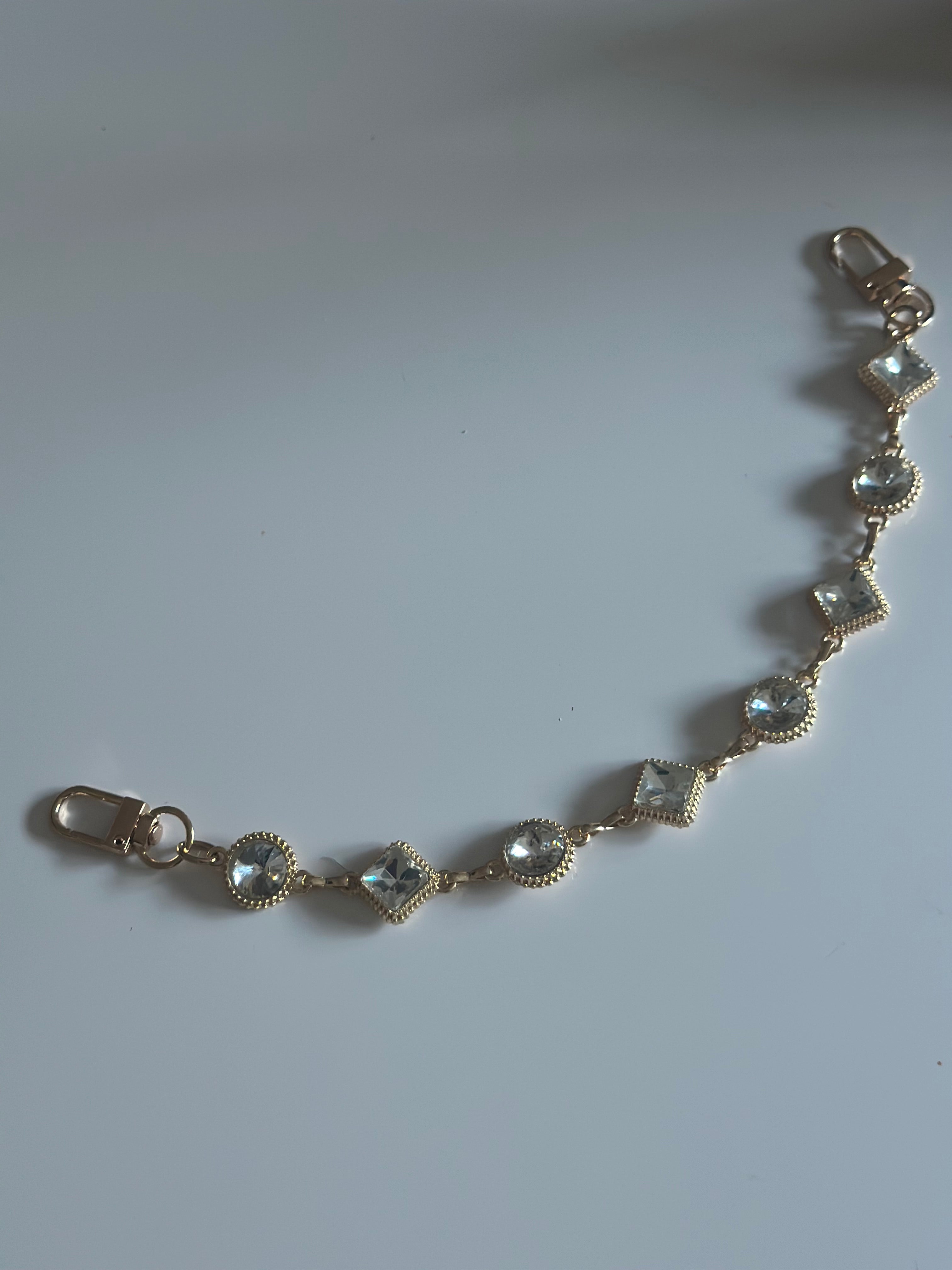 Chain bag gold charm accessories