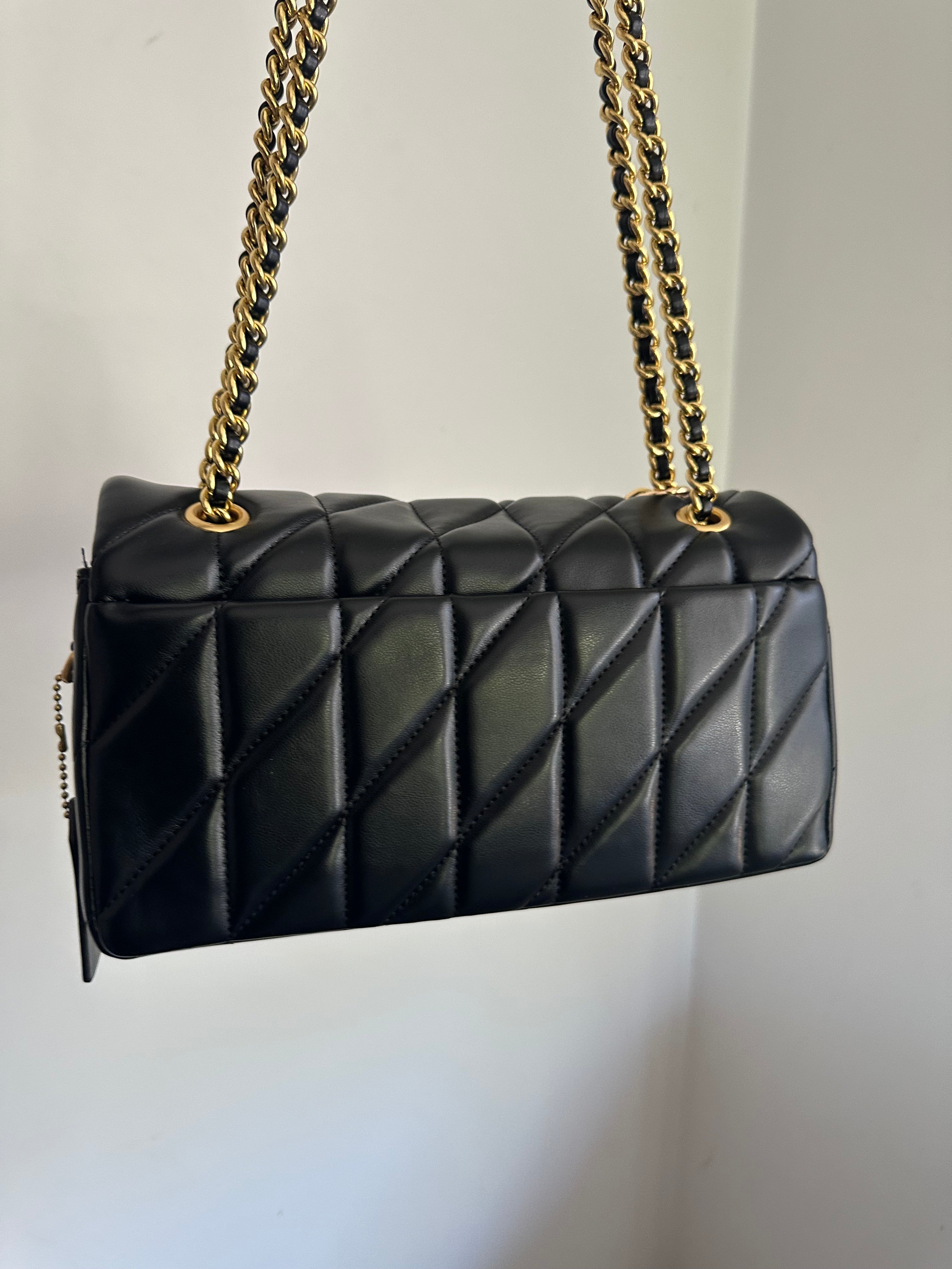 Black leather Tabby 26 Charmed bag