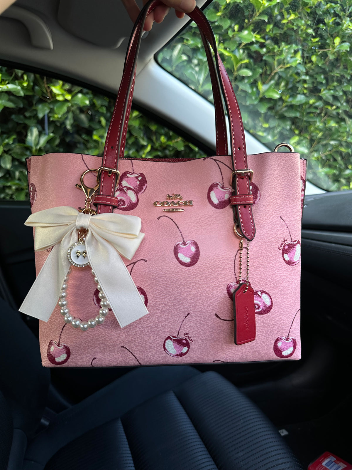 Cherry Tote Shoulder Handbag