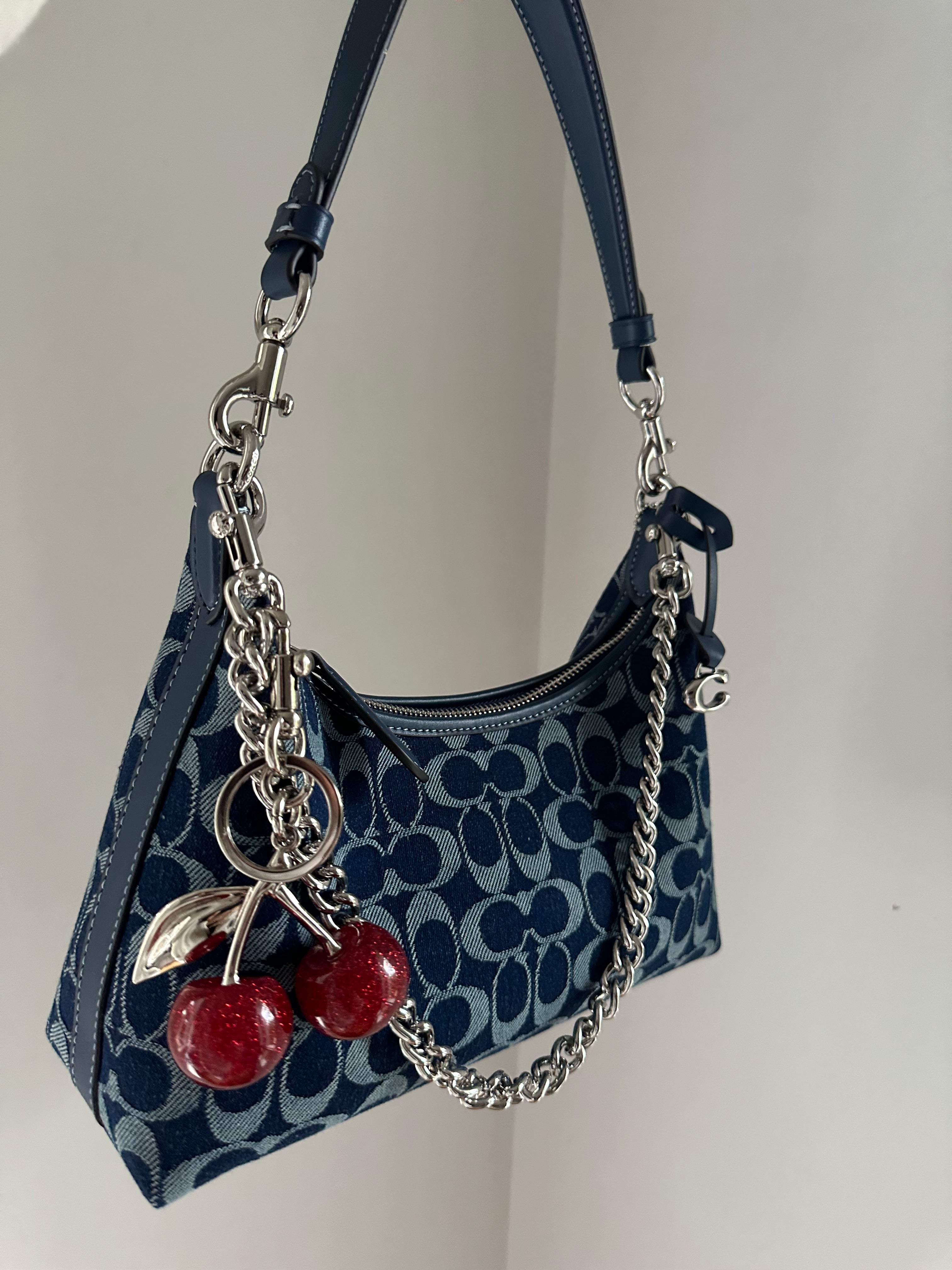 Juliet Shoulder Bag-Denim Jacquard