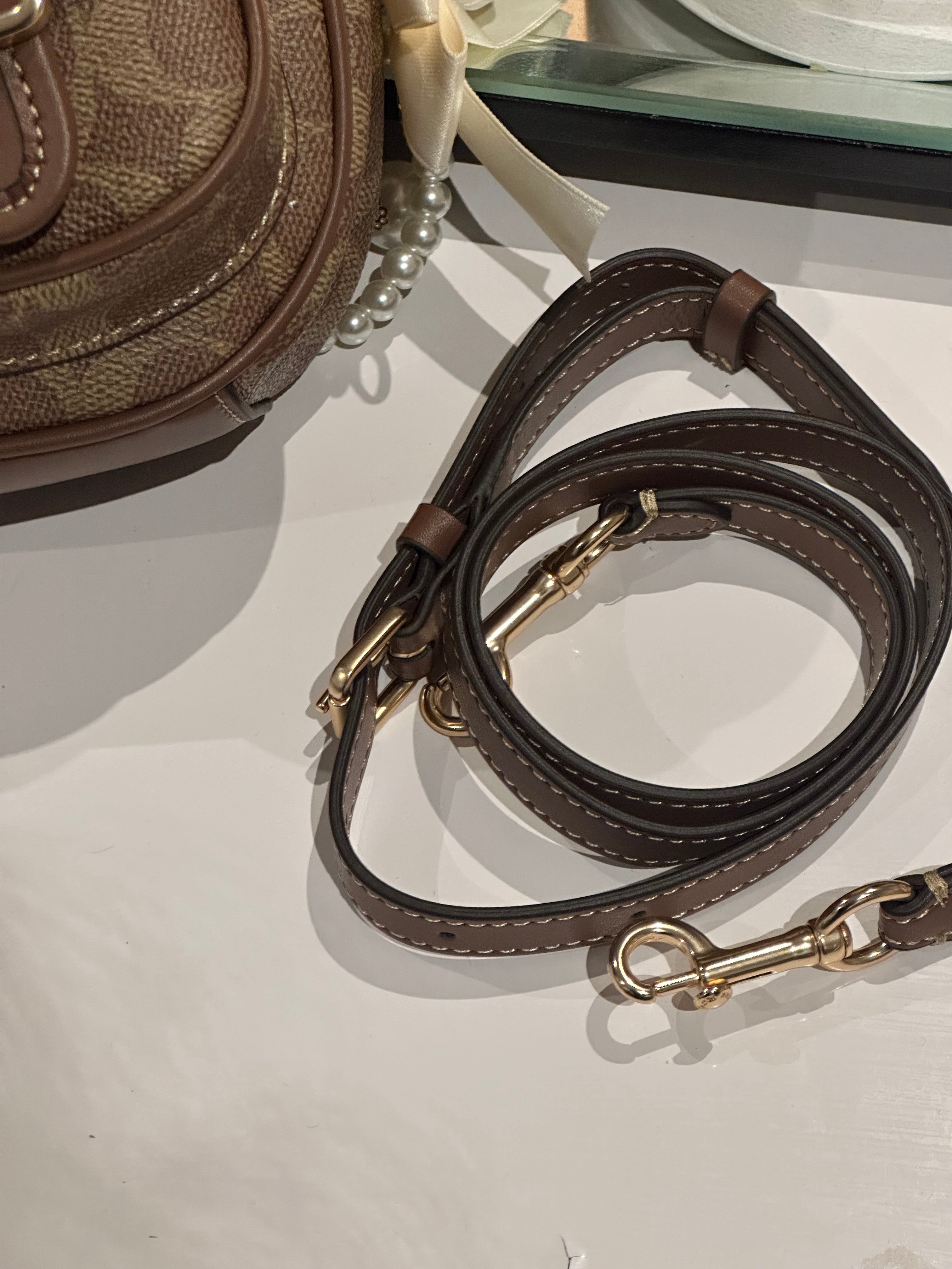Ashton Shoulder Bag-Denim Brown