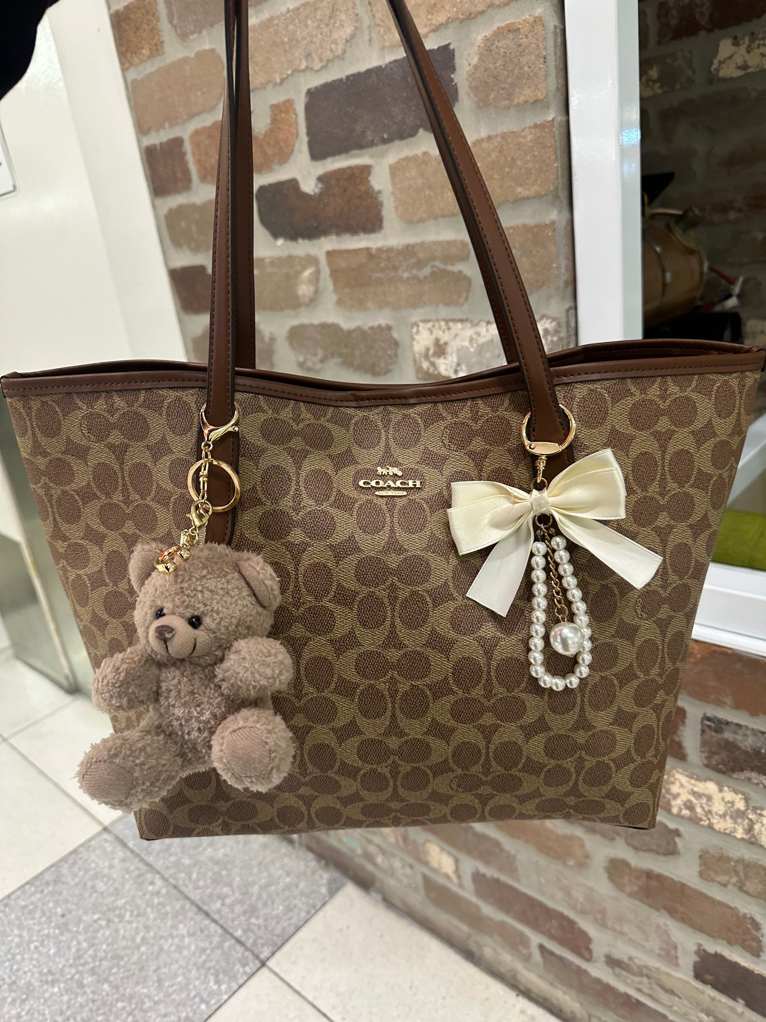 Brown Charmed Teri Tote Bag