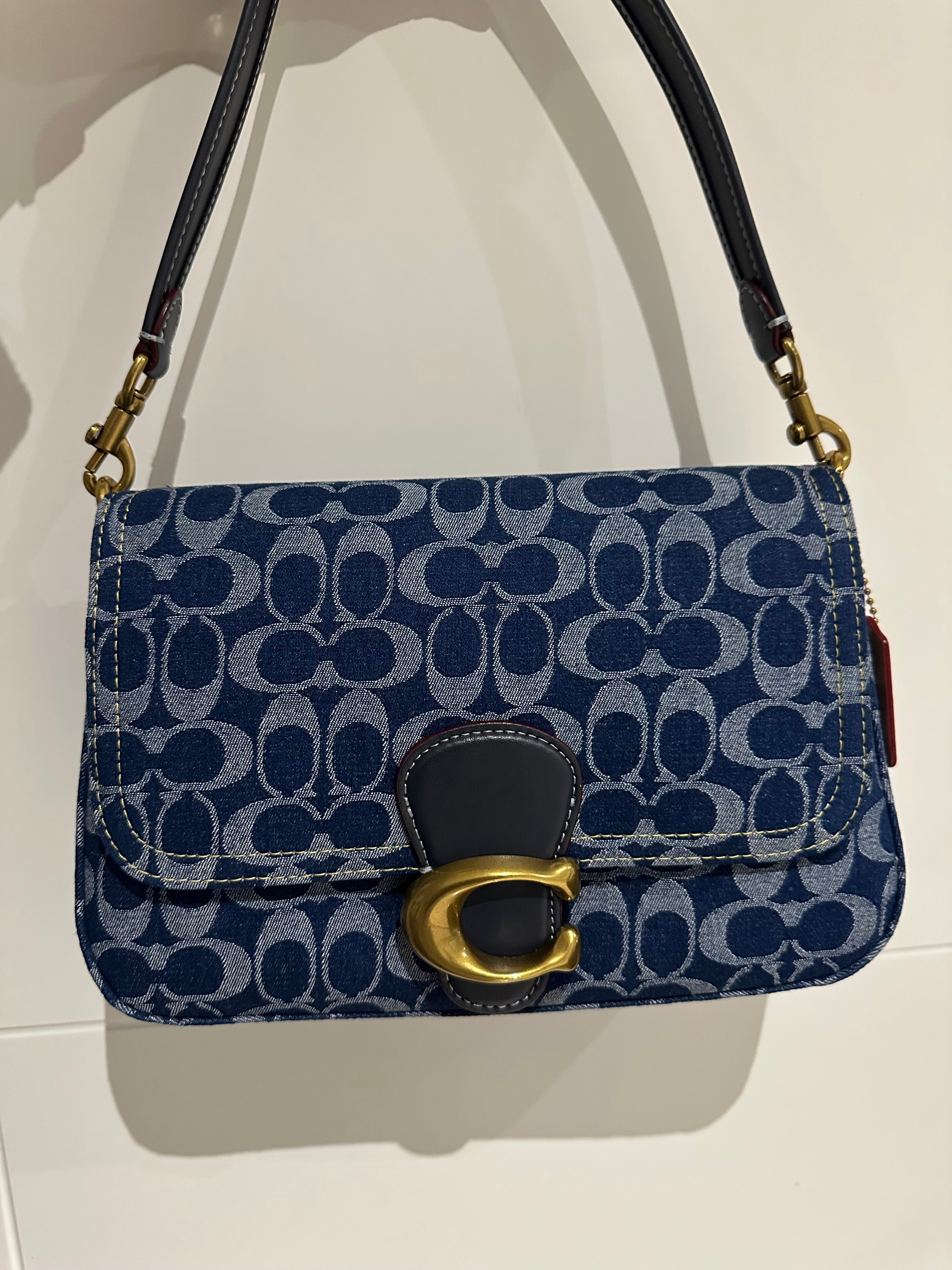 Denim leather Tabby Charmed bag