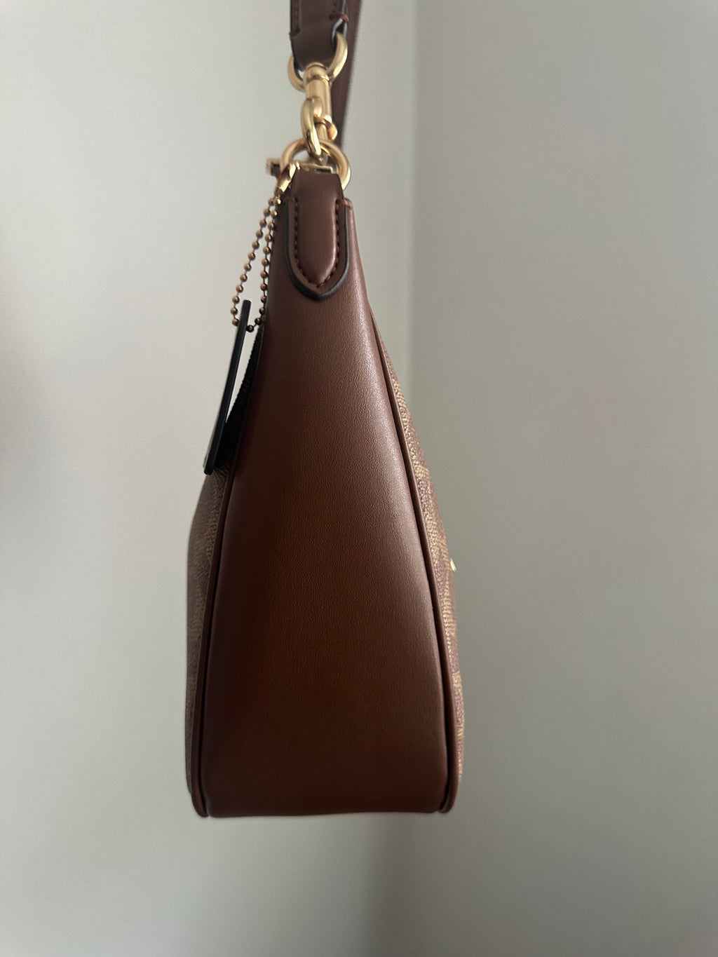 Hobo brown leather Teri Charmed bag