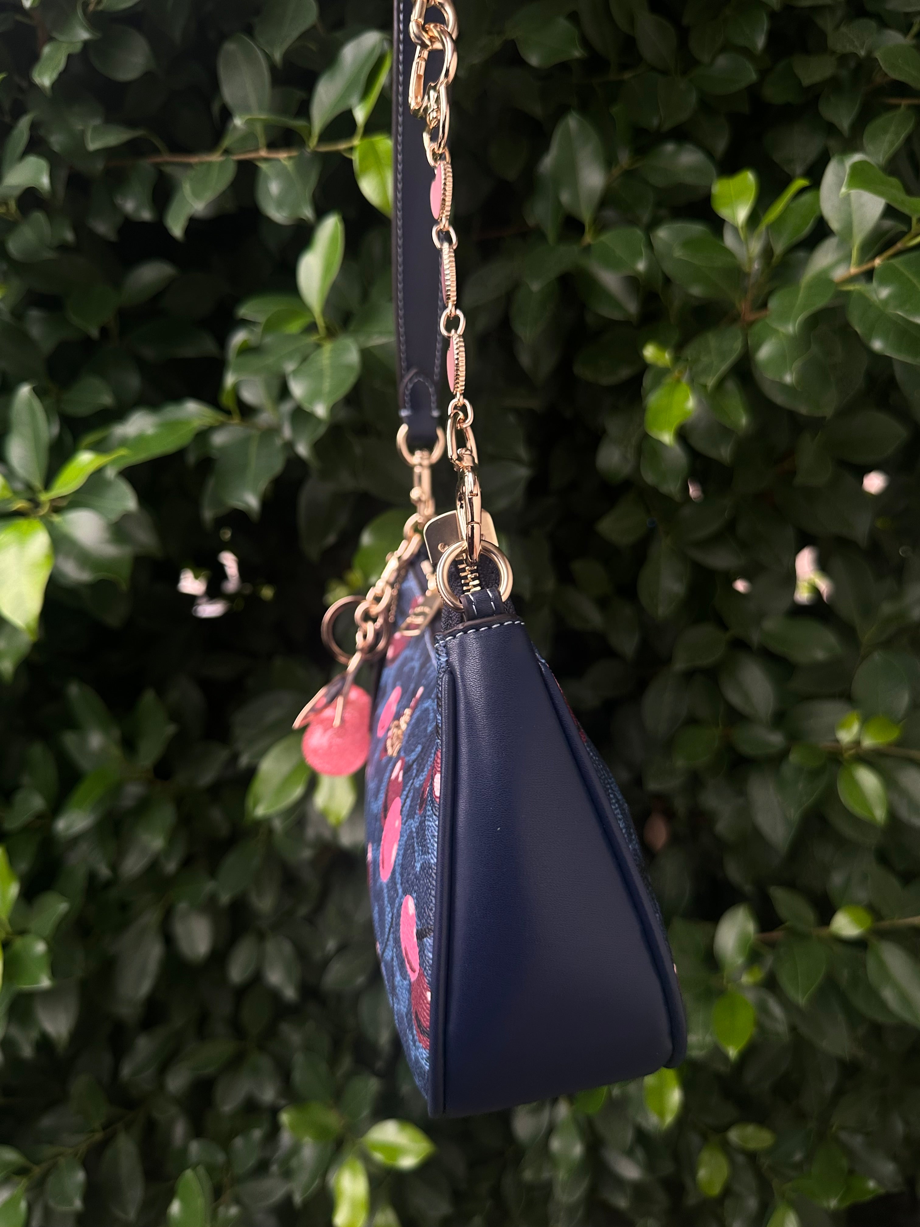 Navy Cherry Teri Charmed bag