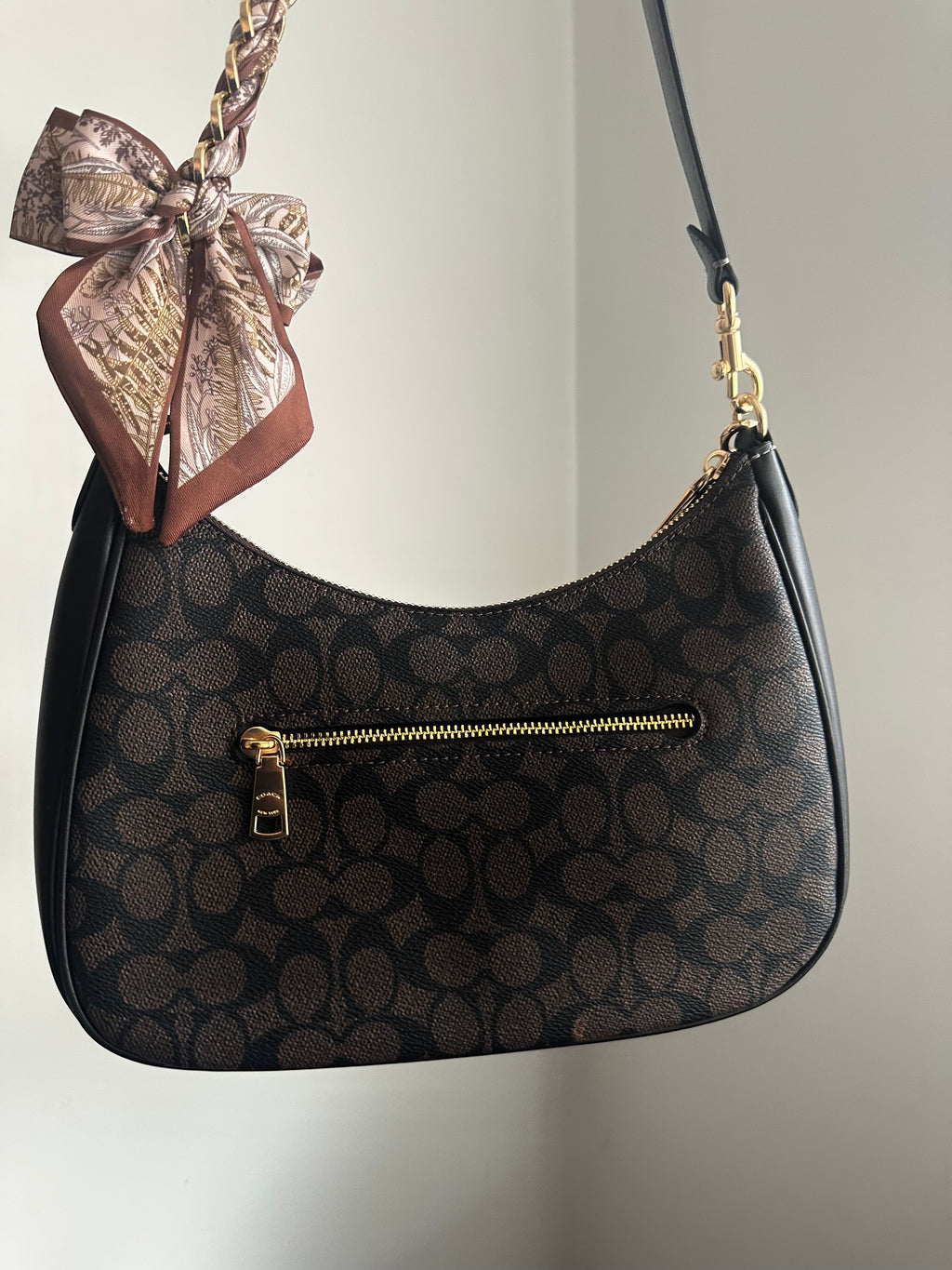 Hobo brown leather Teri Charmed bag