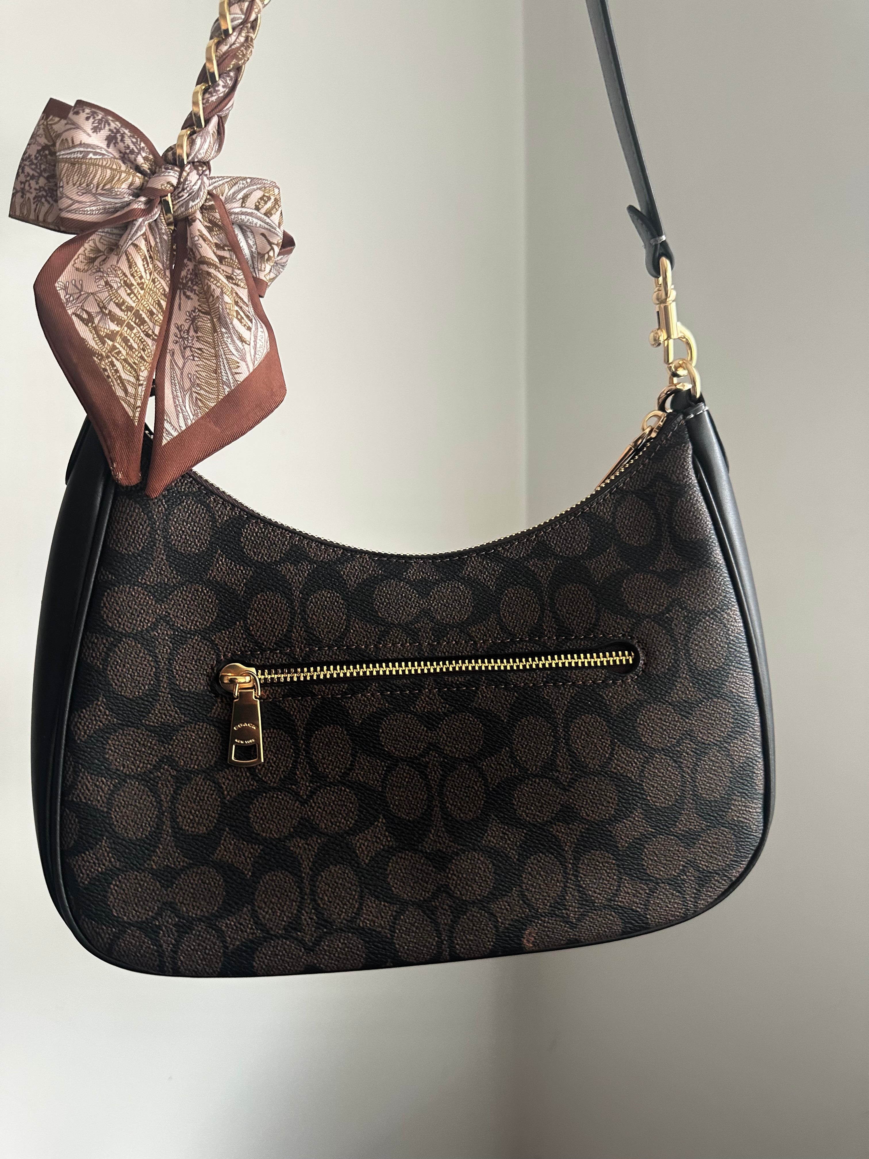 Hobo brown leather Teri Charmed bag