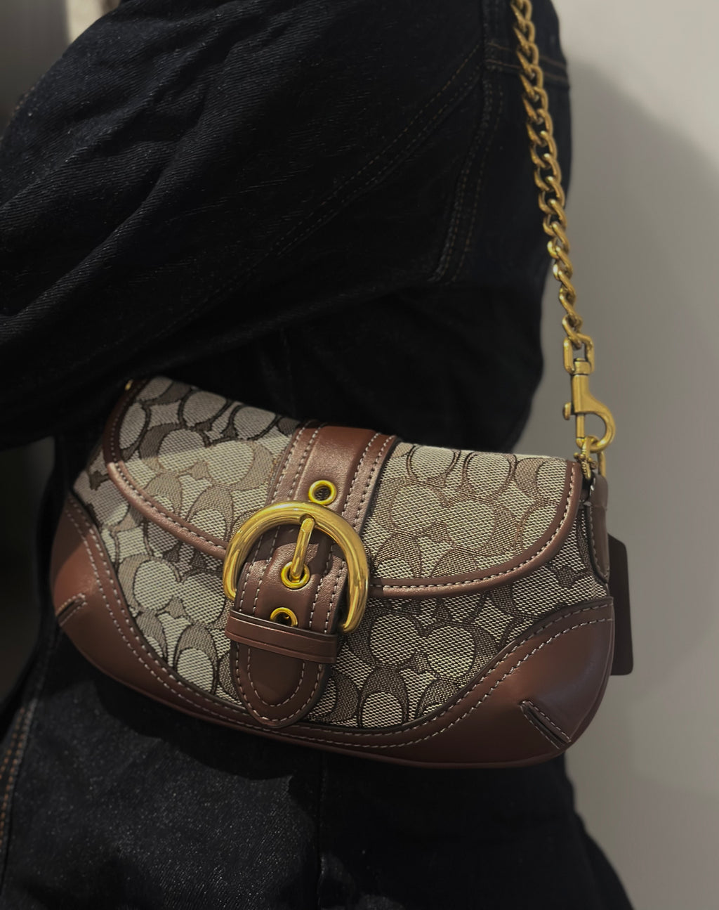 Vintage Soho Brown Leather Bag