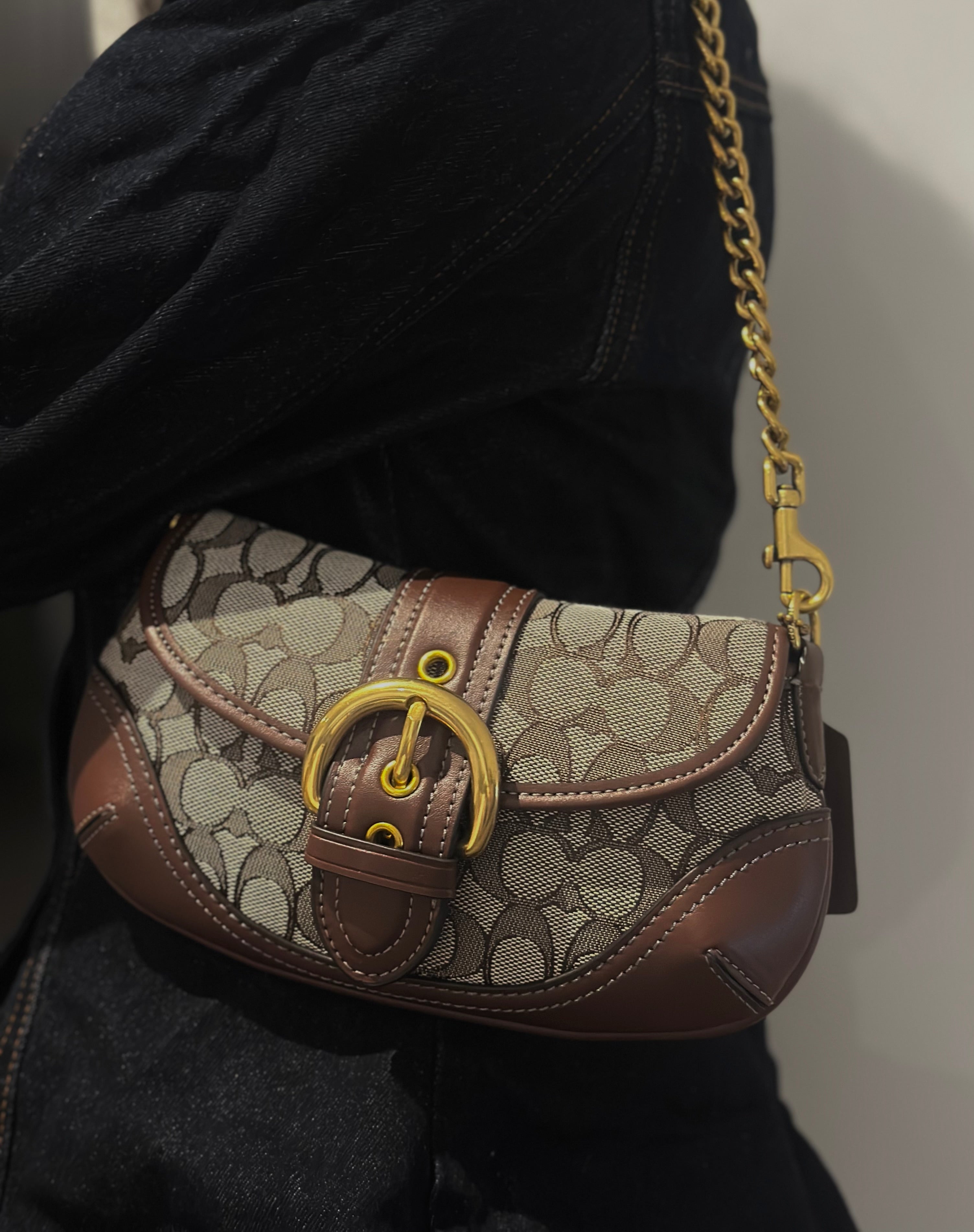 Vintage Soho Brown Leather Bag