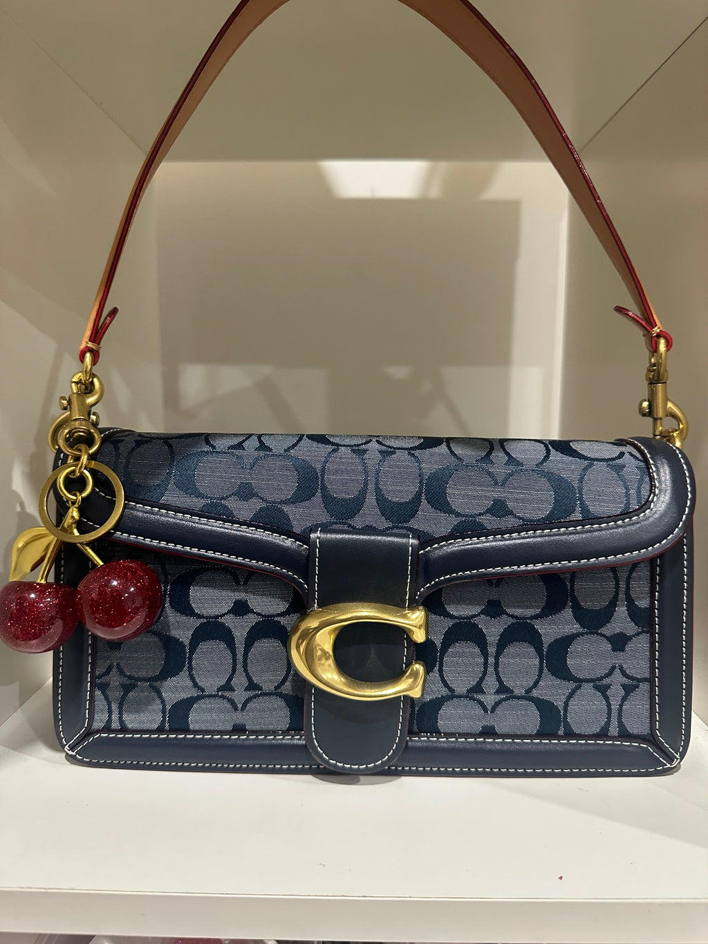 Denim leather Tabby 26 Charmed bag