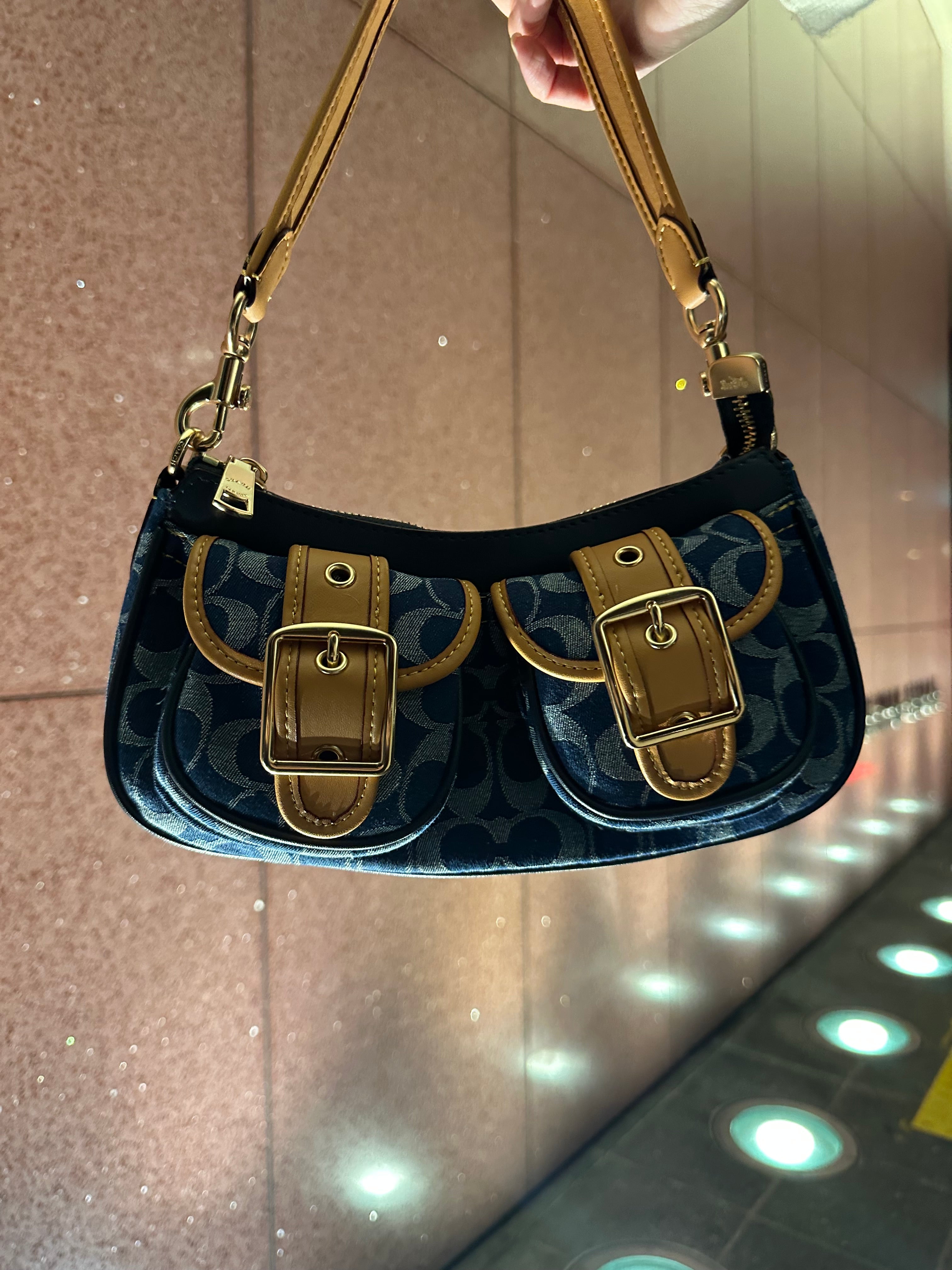 Denim Ashton Baguette Coach Shoulder bag