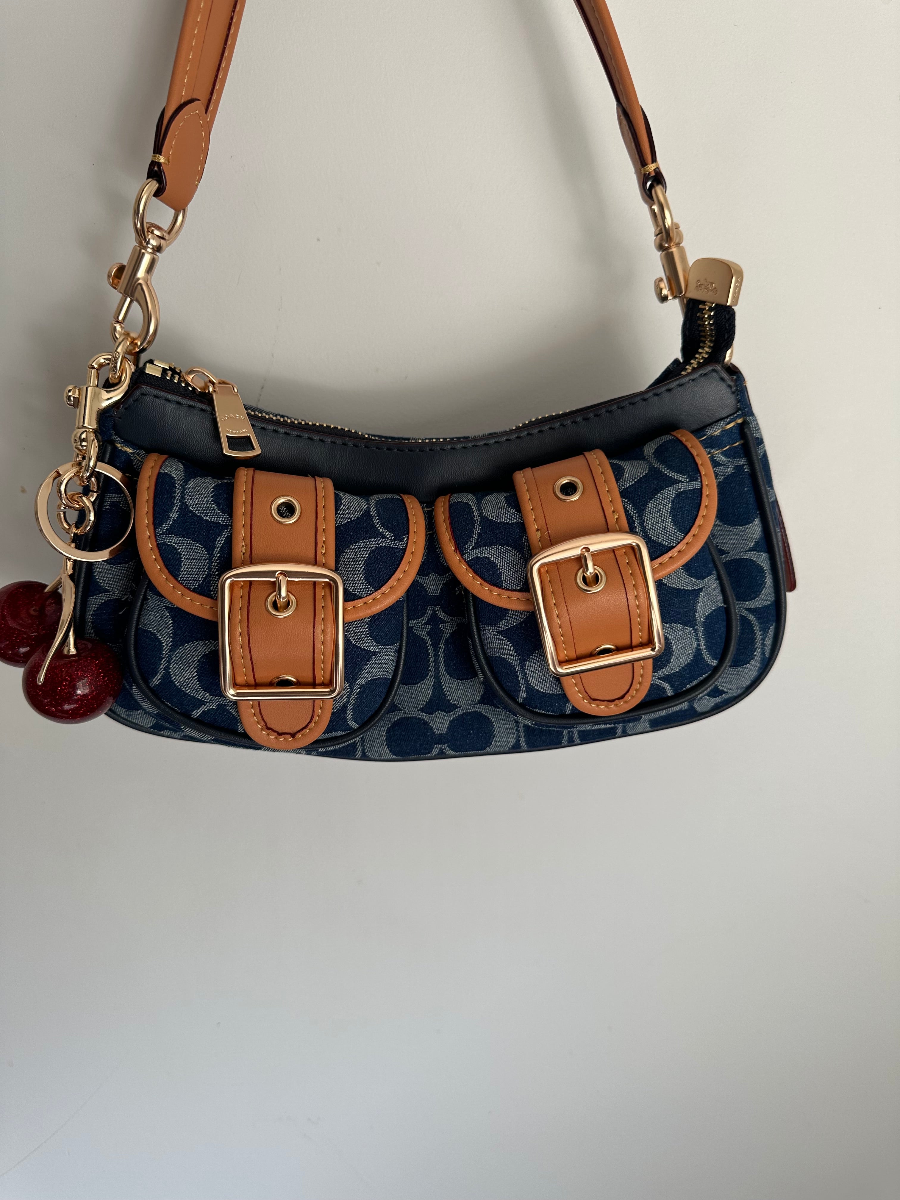Denim Ashton Baguette Coach Shoulder bag