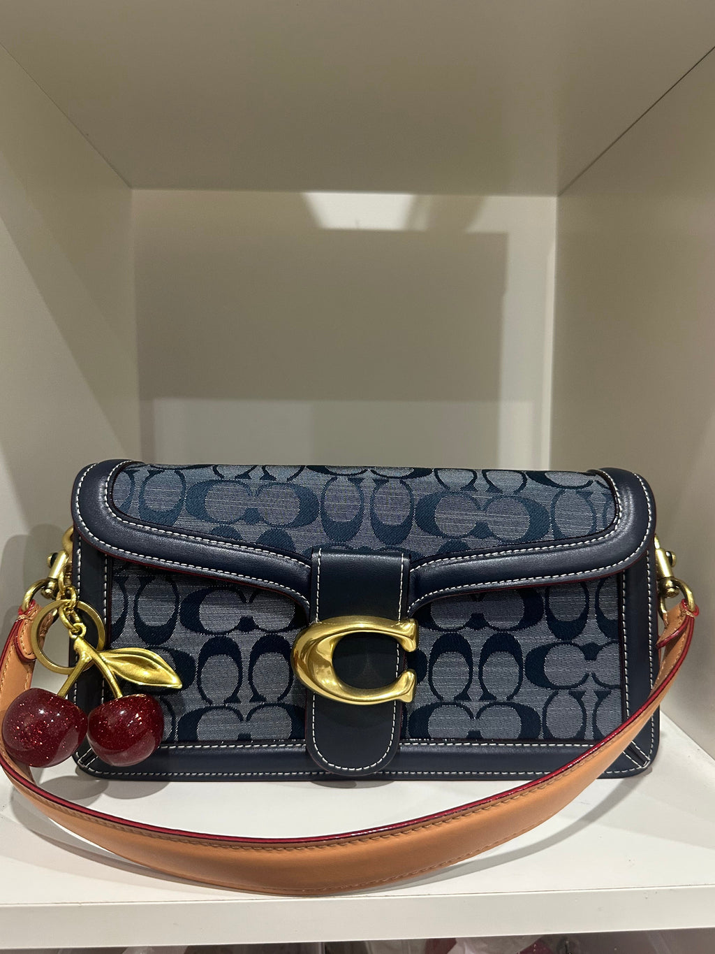Denim leather Tabby 26 Charmed bag