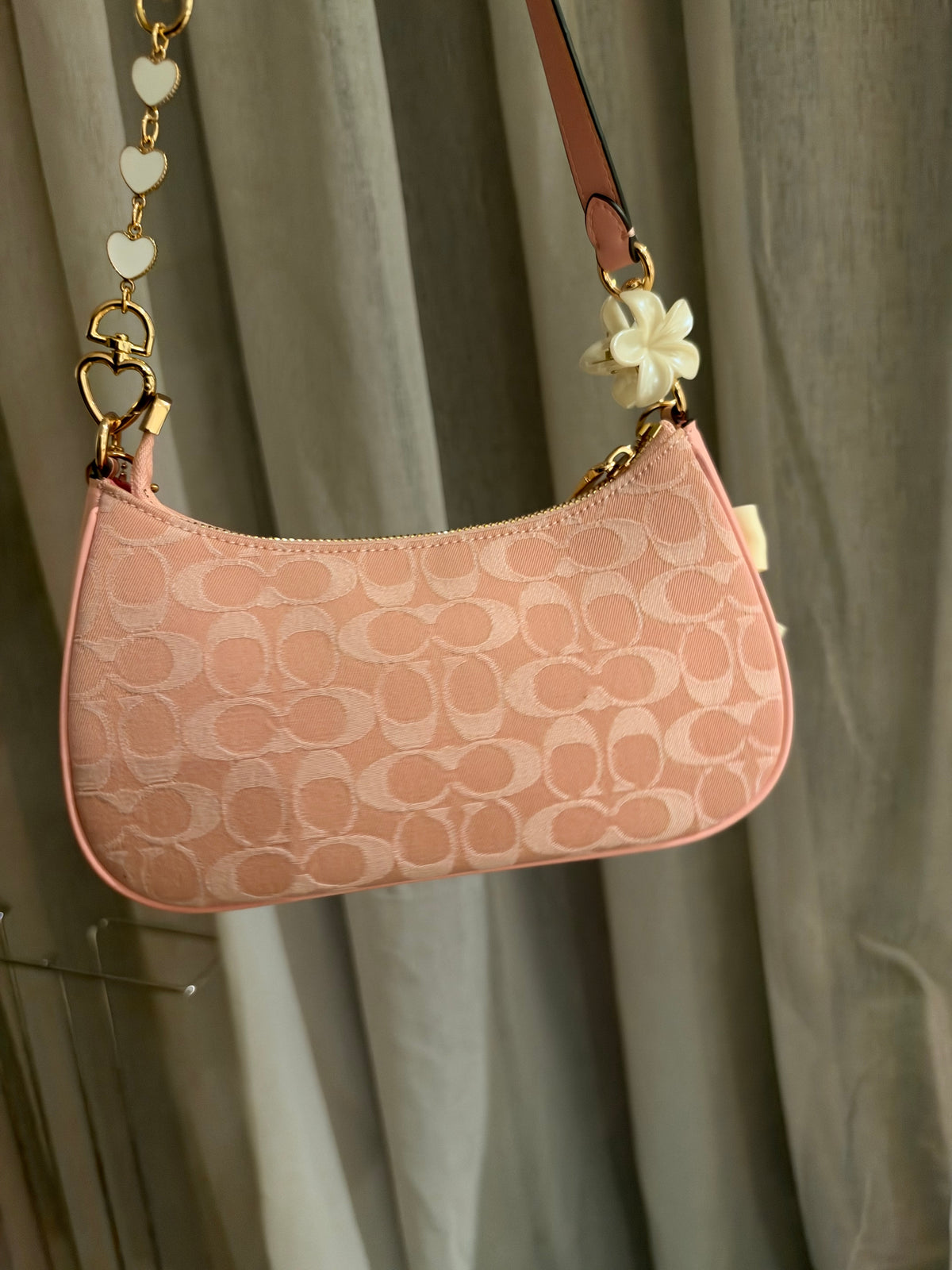 Pink Denim Teri Charmed bag