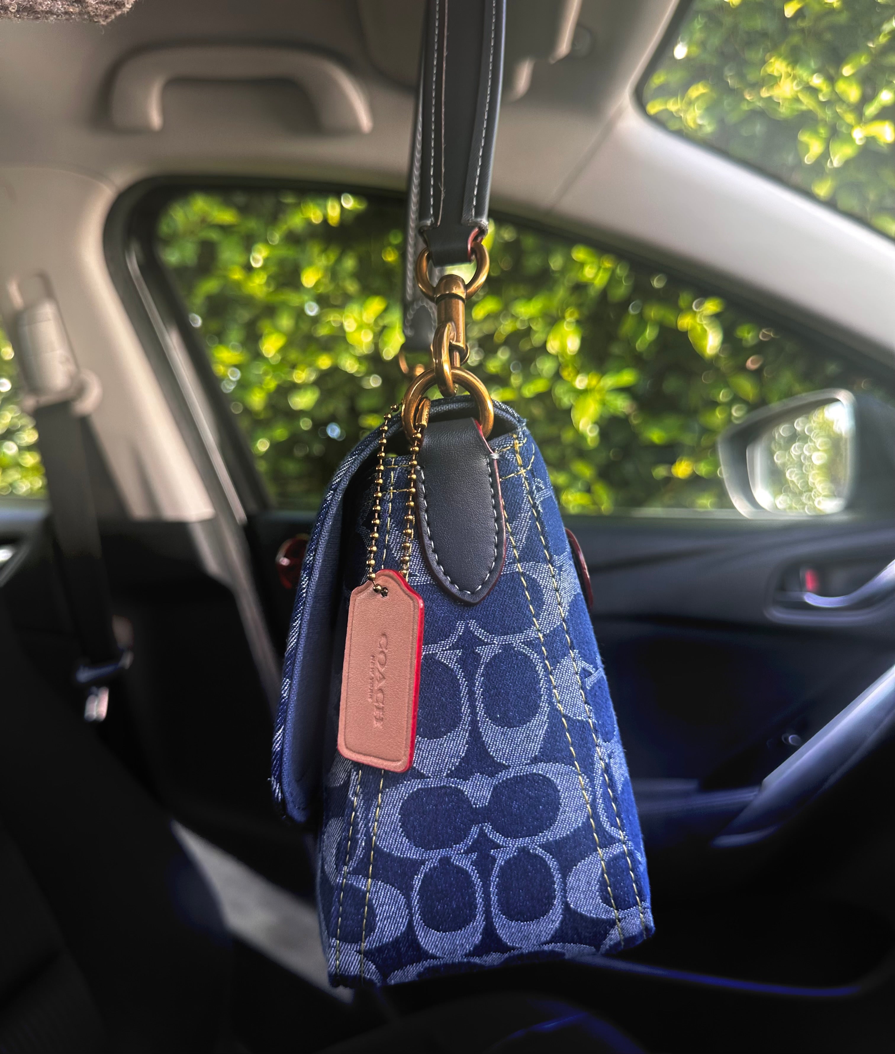 Denim leather Tabby Charmed bag