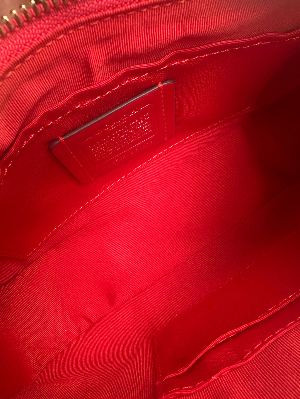 Glossy Red Teri Charmed bag