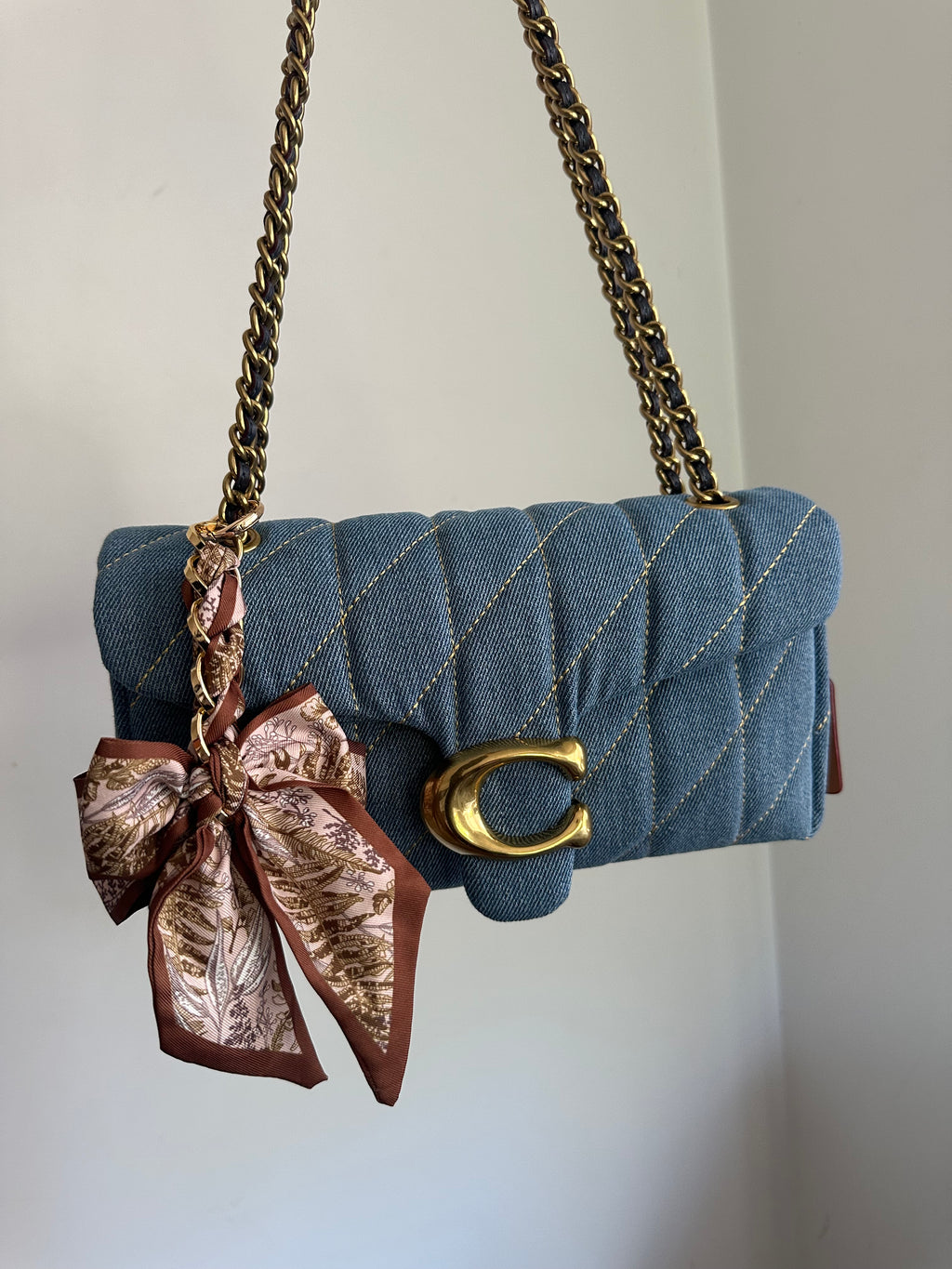 Denim leather Tabby 26 Charmed bag