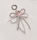 Bow silver charm accessories