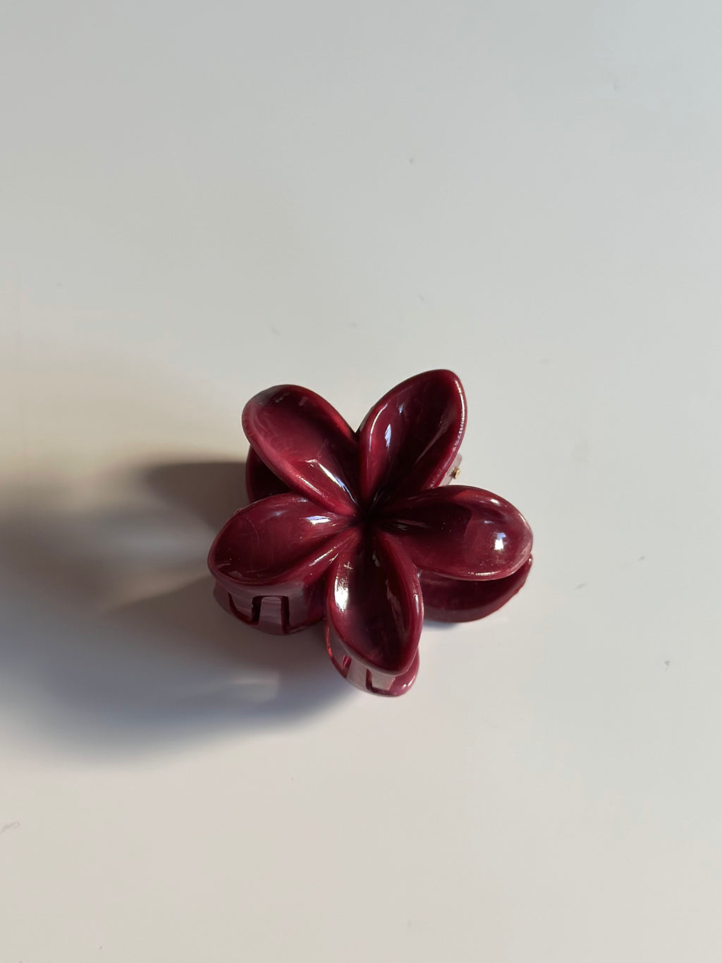 Claw clip Charm attachment - Burgundy
