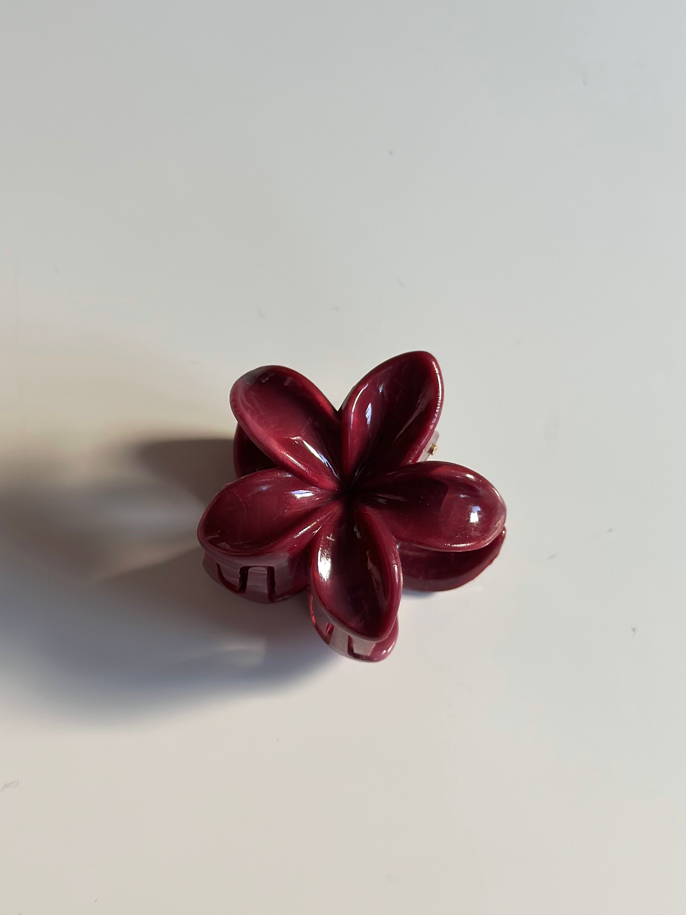 Claw clip Charm attachment - Burgundy