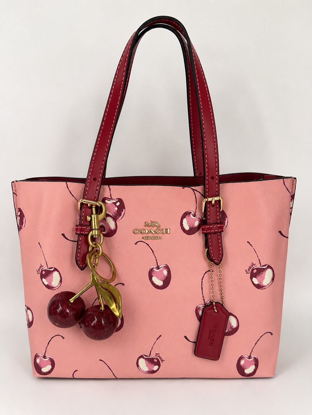 Cherry Tote Coach Shoulder Handbag